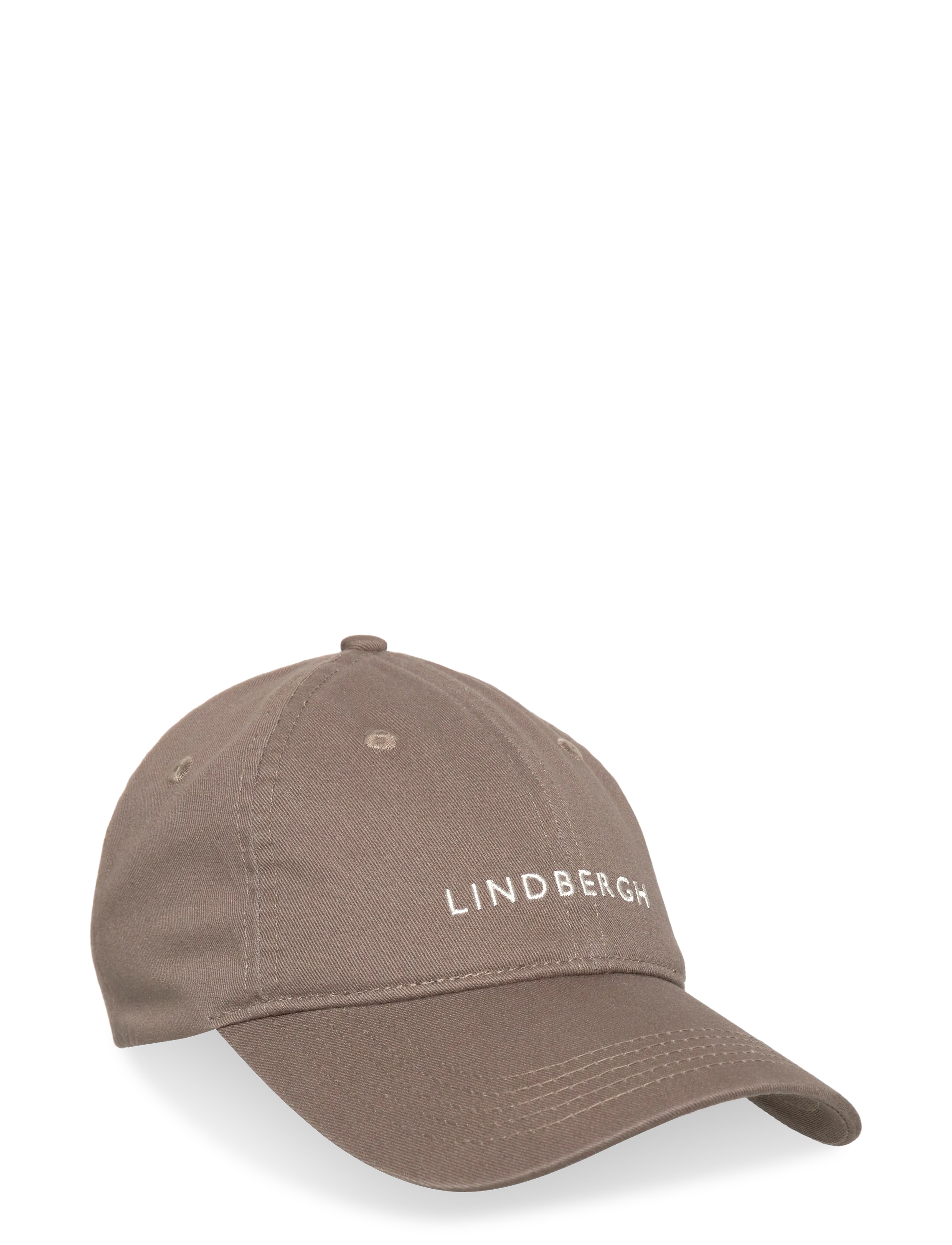 Lindbergh Logo baseball cap - Accessoarer - DK OLIVE / white