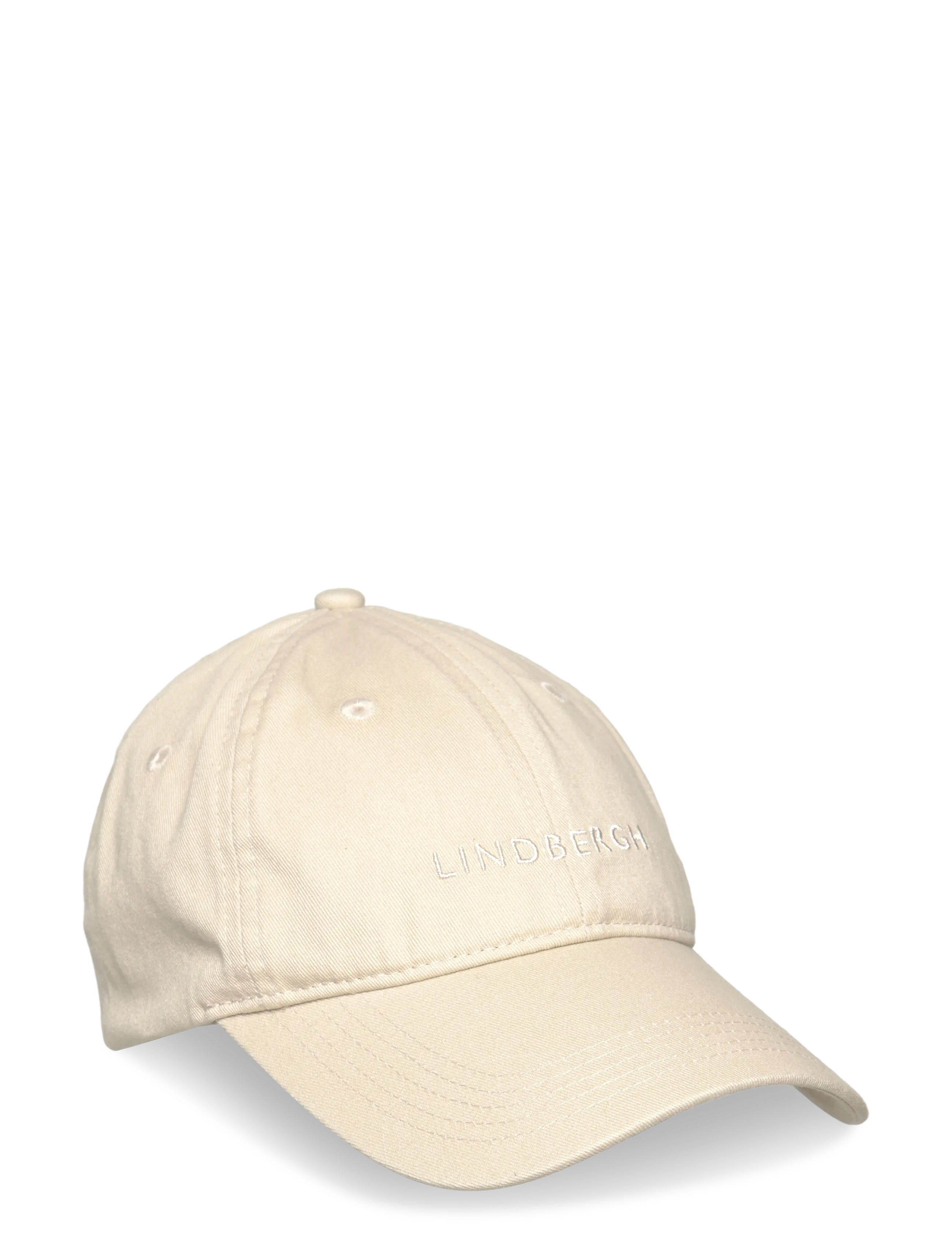 Lindbergh Logo Baseball Cap, One Size, Headwear, Creme - Caps, Männerswear