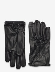 Leather gloves - BLACK
