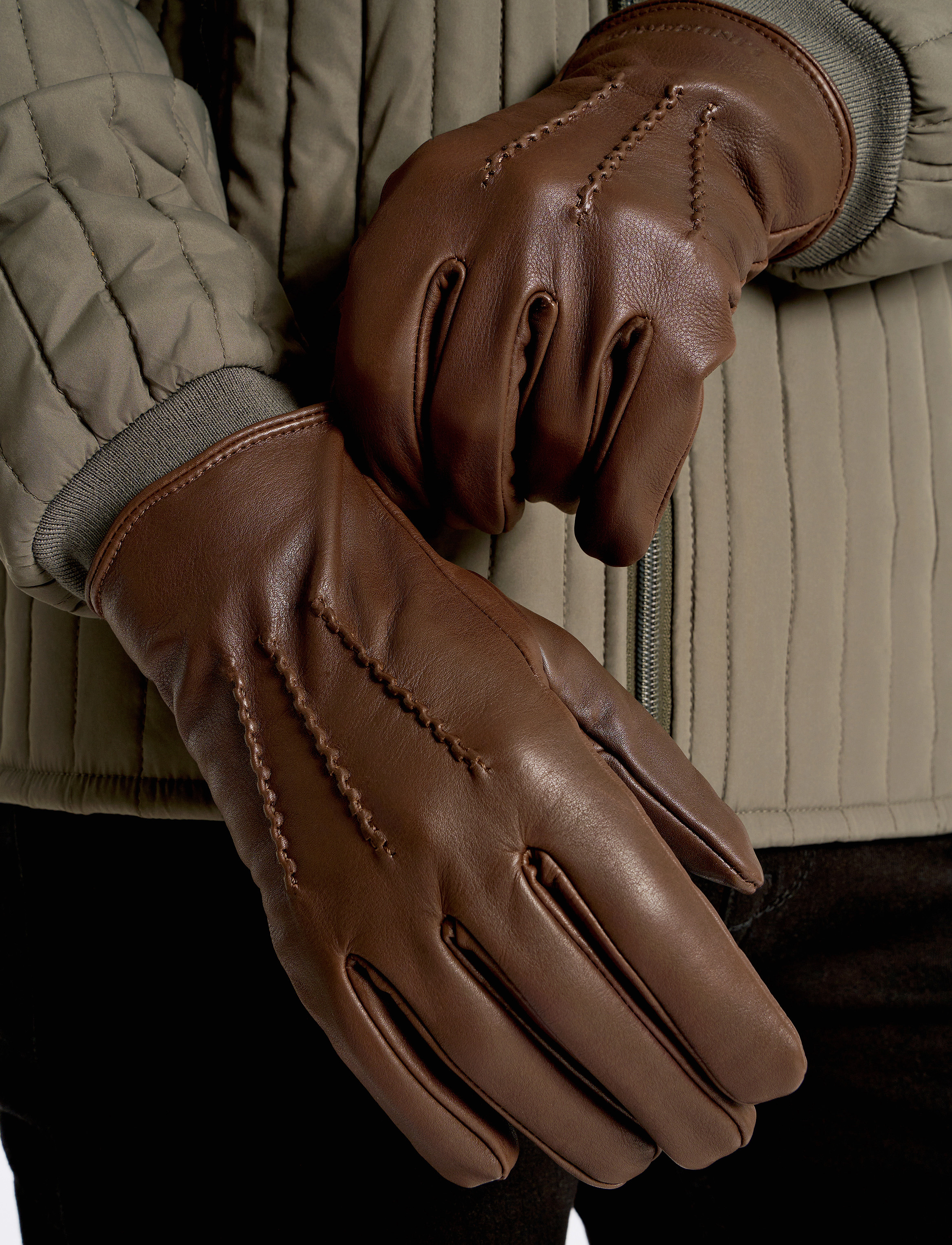 Lindbergh - Leather gloves - brown - 0
