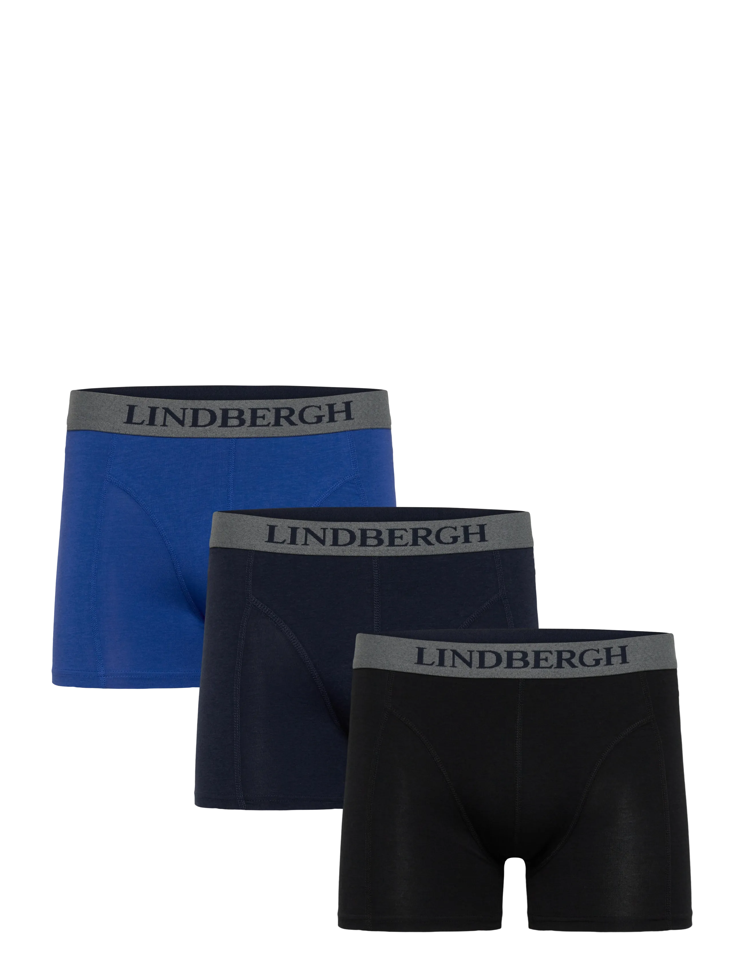 Lindbergh Bamboo Boxers 3-Packs, S, Underwear, Marineblau - Boxers, Männerswear