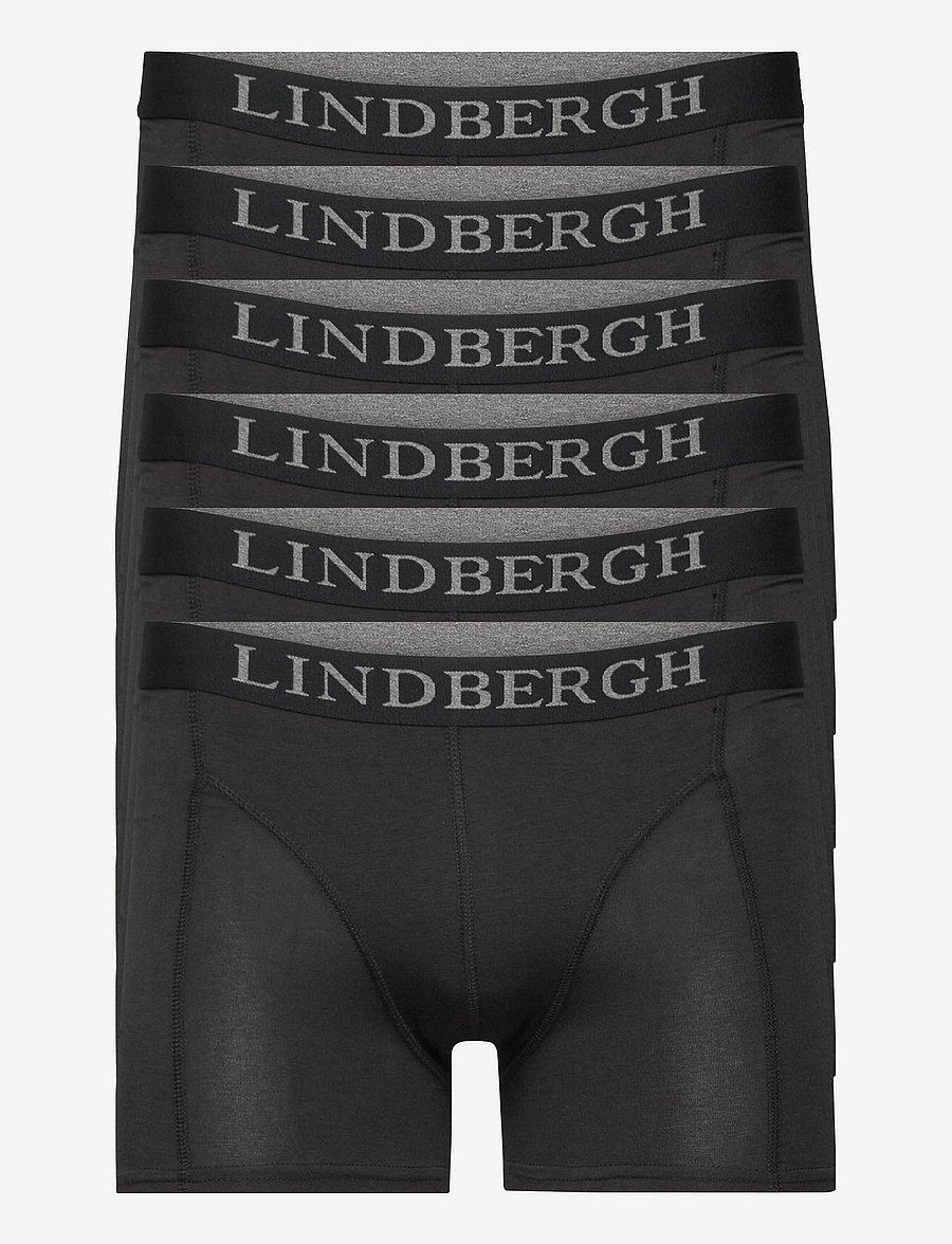 Lindbergh - Bamboo boxers 6-pack - multipack underbukser - black - 0