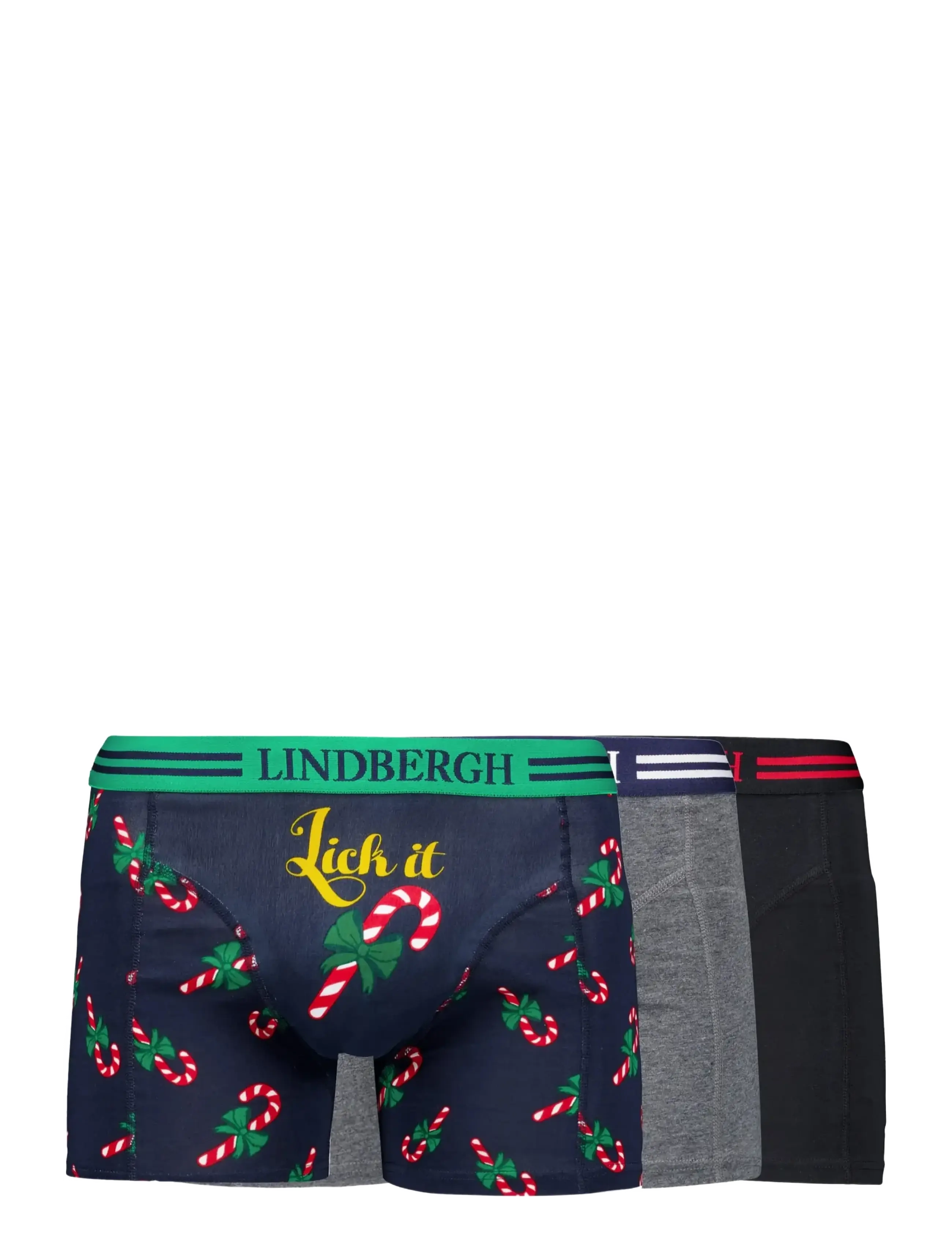 Lindbergh Christmas cotton Boxers 3-packs - Soodsad stiilid - MIXED BOX / navy