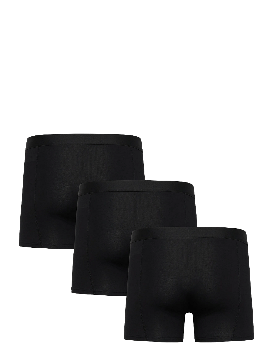 Lindbergh - Modal cotton boxer 3-pack - multipack underpants - black - 1