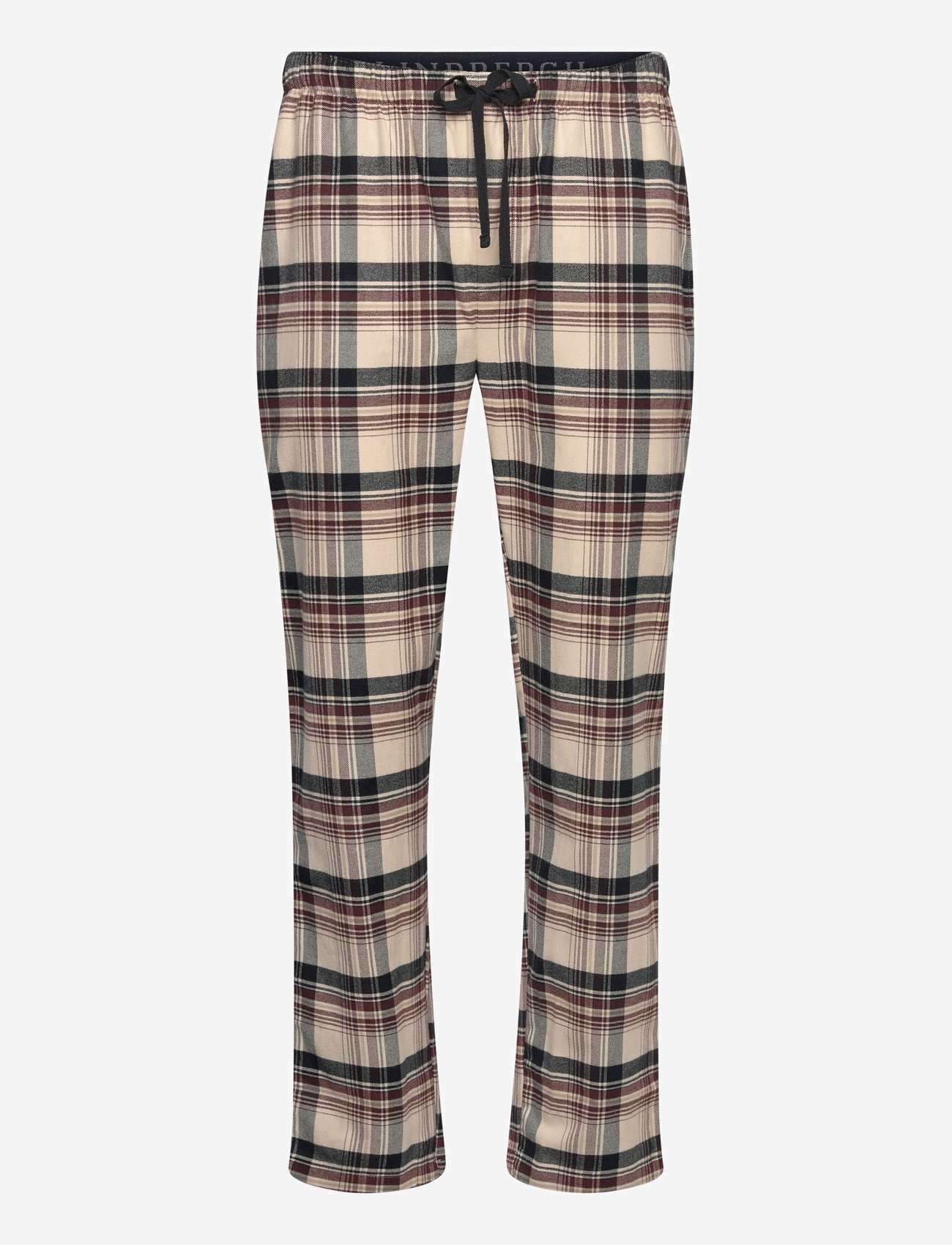 Lindbergh - Checked brushed pyjama pants - burgundy - 0