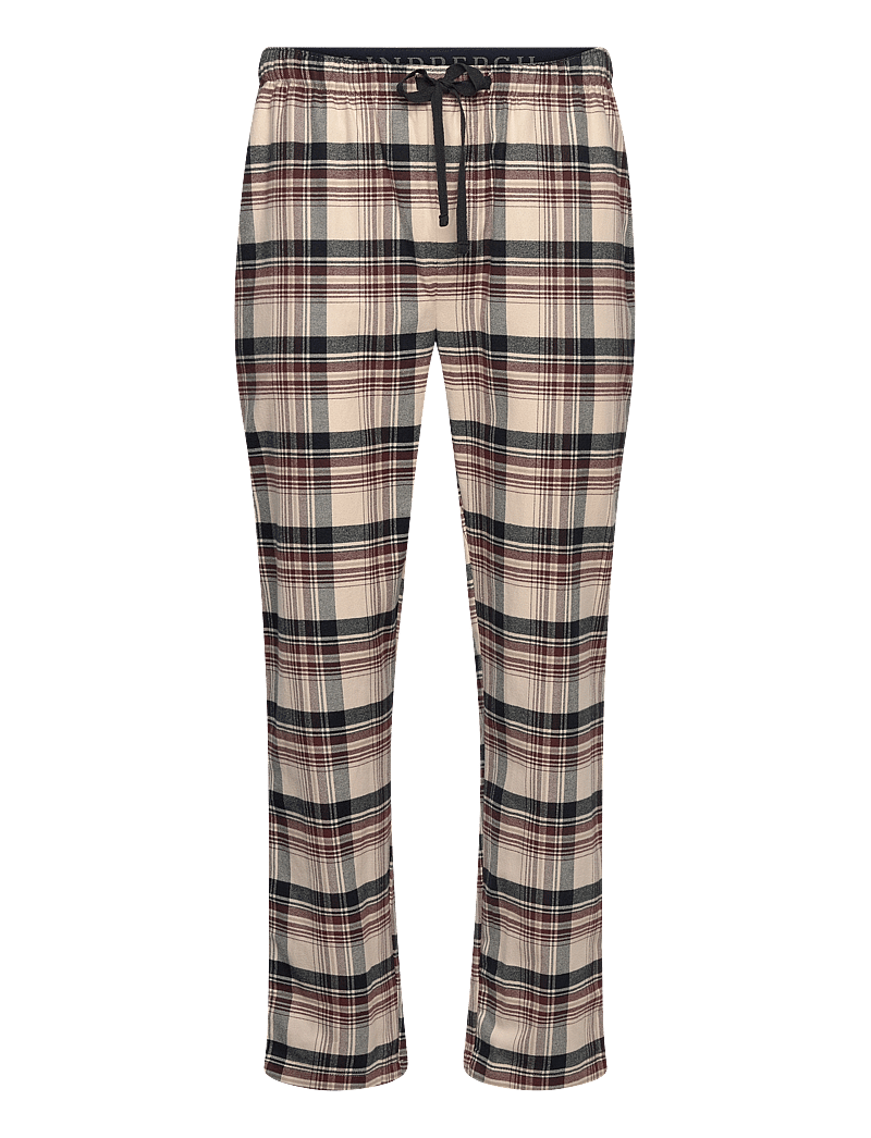 Lindbergh - Checked brushed pyjama pants - burgundy - 0
