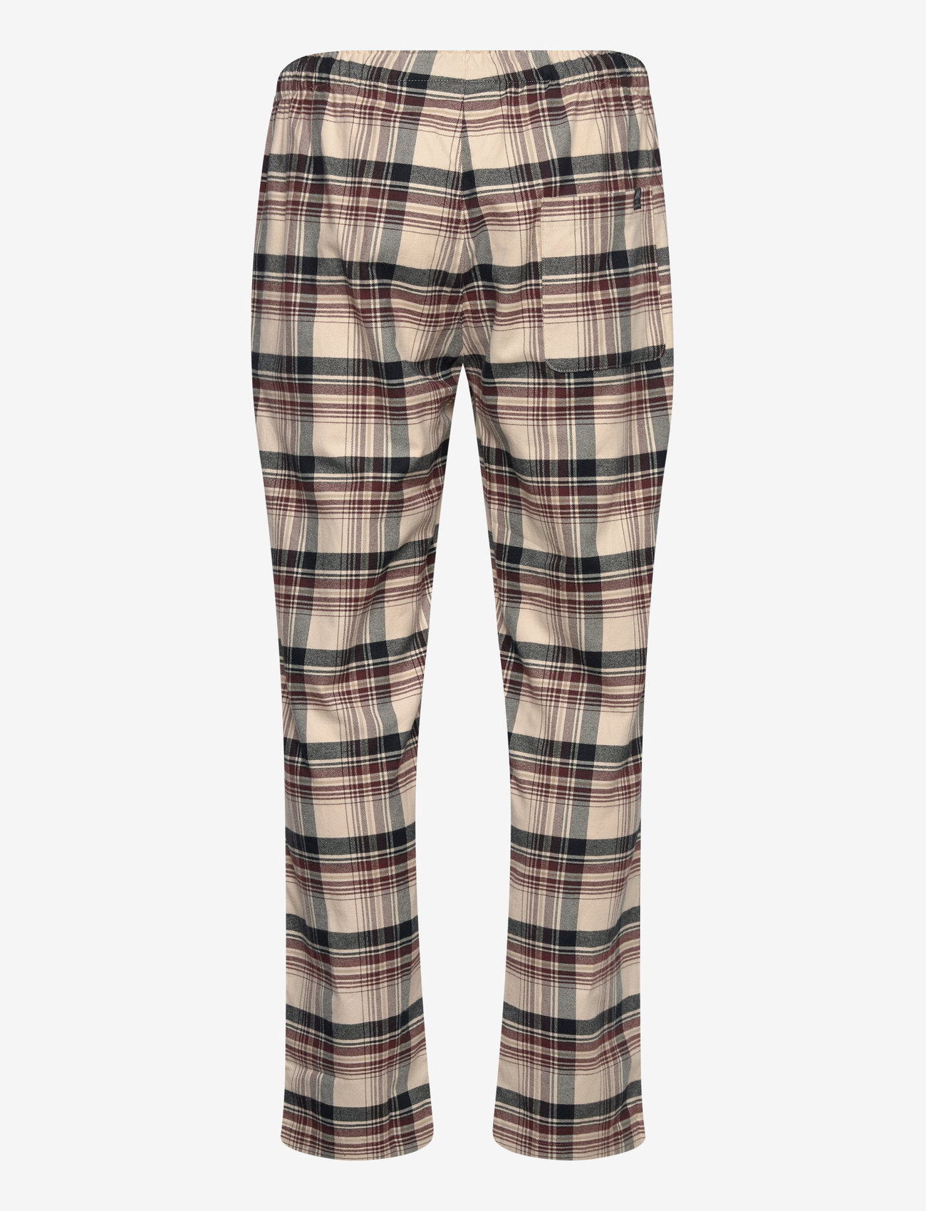 Lindbergh - Checked brushed pyjama pants - burgundy - 1