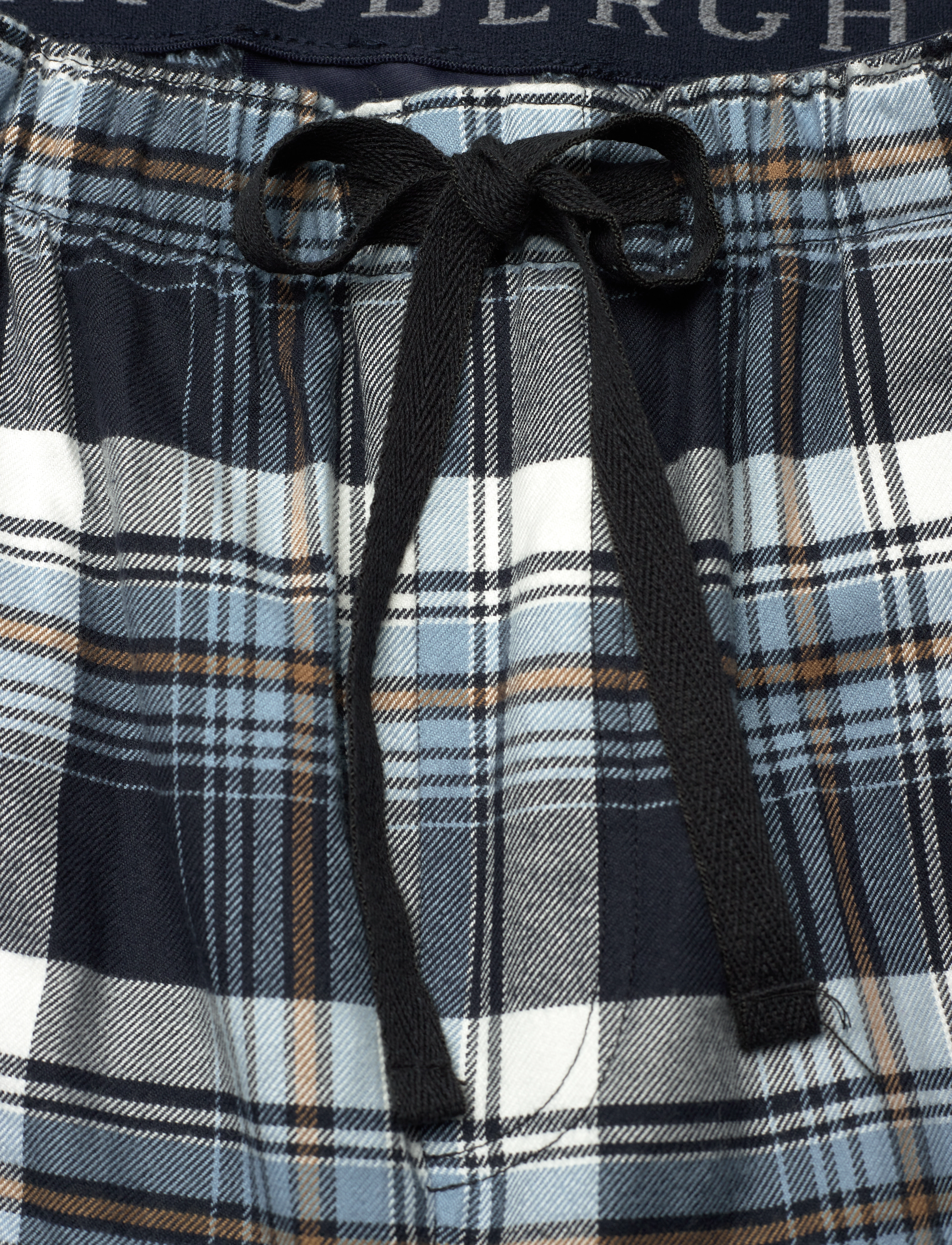 Lindbergh - Checked brushed pyjama pants - navy - 3