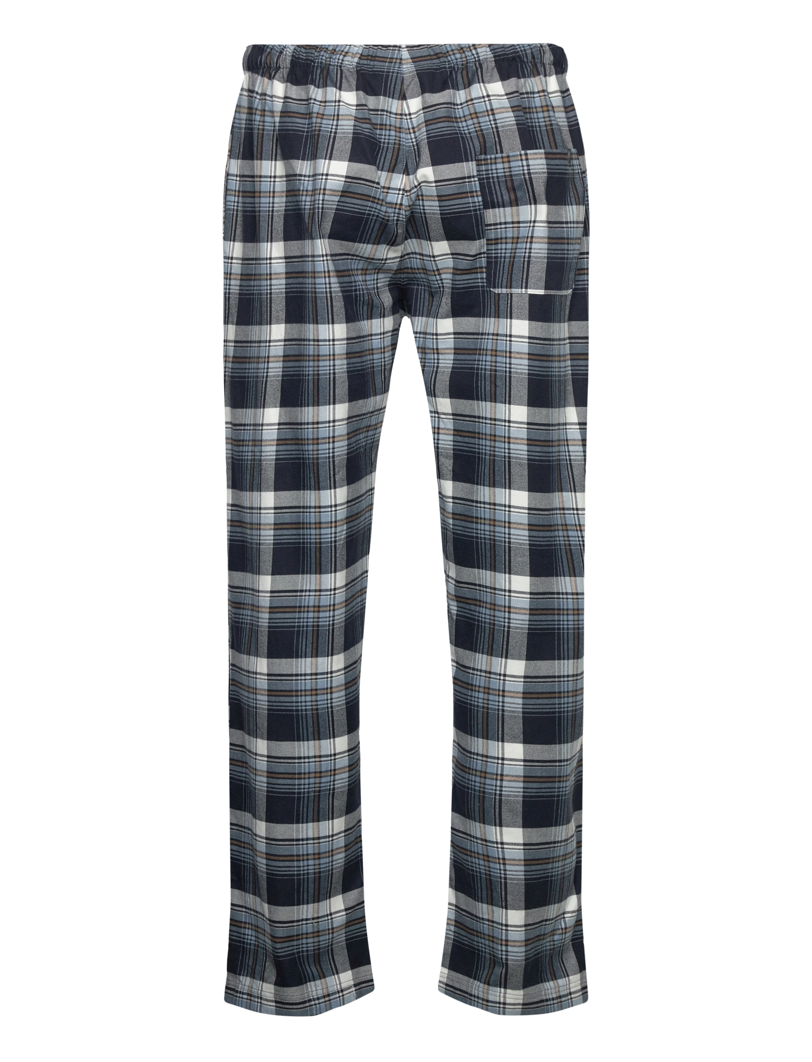 Lindbergh - Checked brushed pyjama pants - navy - 1