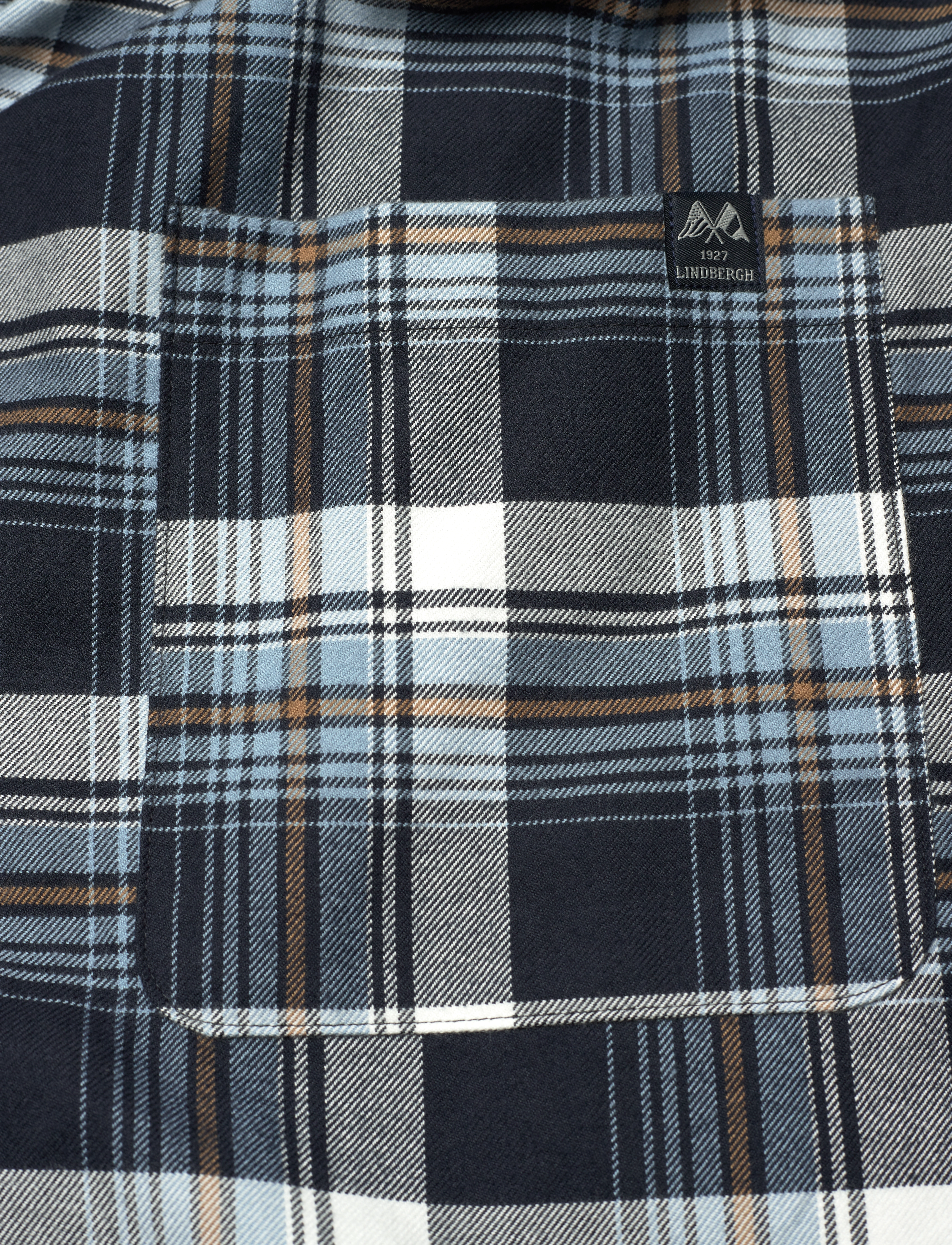 Lindbergh - Checked brushed pyjama pants - navy - 4
