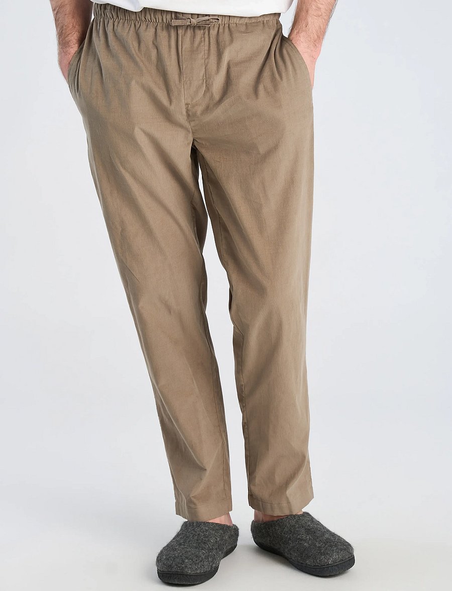 Lindbergh - Fine corduroy pyjama pants - vabaajapüksid - dk sand - 3