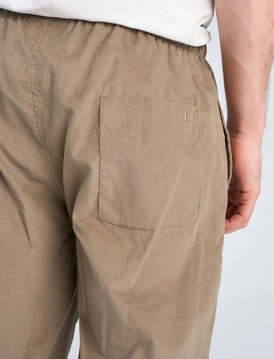 Lindbergh - Fine corduroy pyjama pants - vabaajapüksid - dk sand - 5