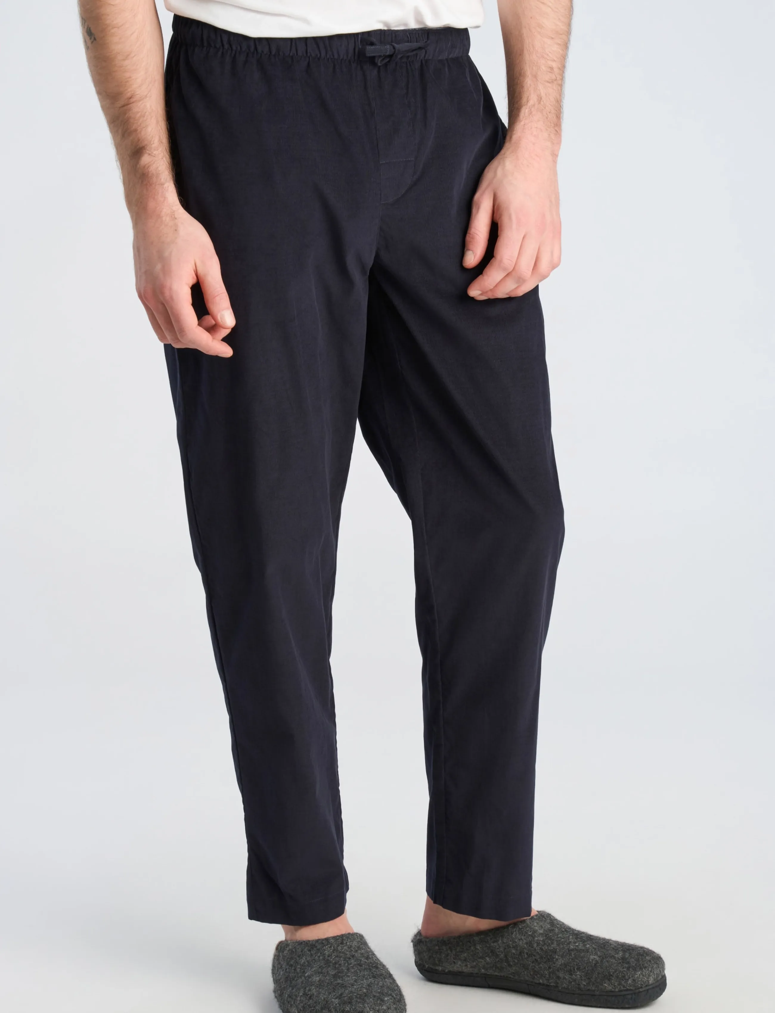 Lindbergh - Fine corduroy pyjama pants - vabaajapüksid - navy - 3