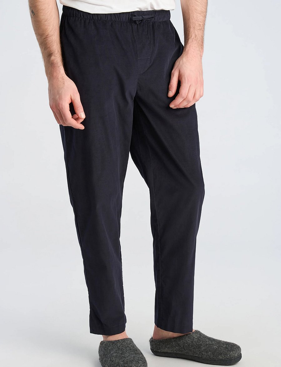 Lindbergh - Fine corduroy pyjama pants - vabaajapüksid - navy - 3