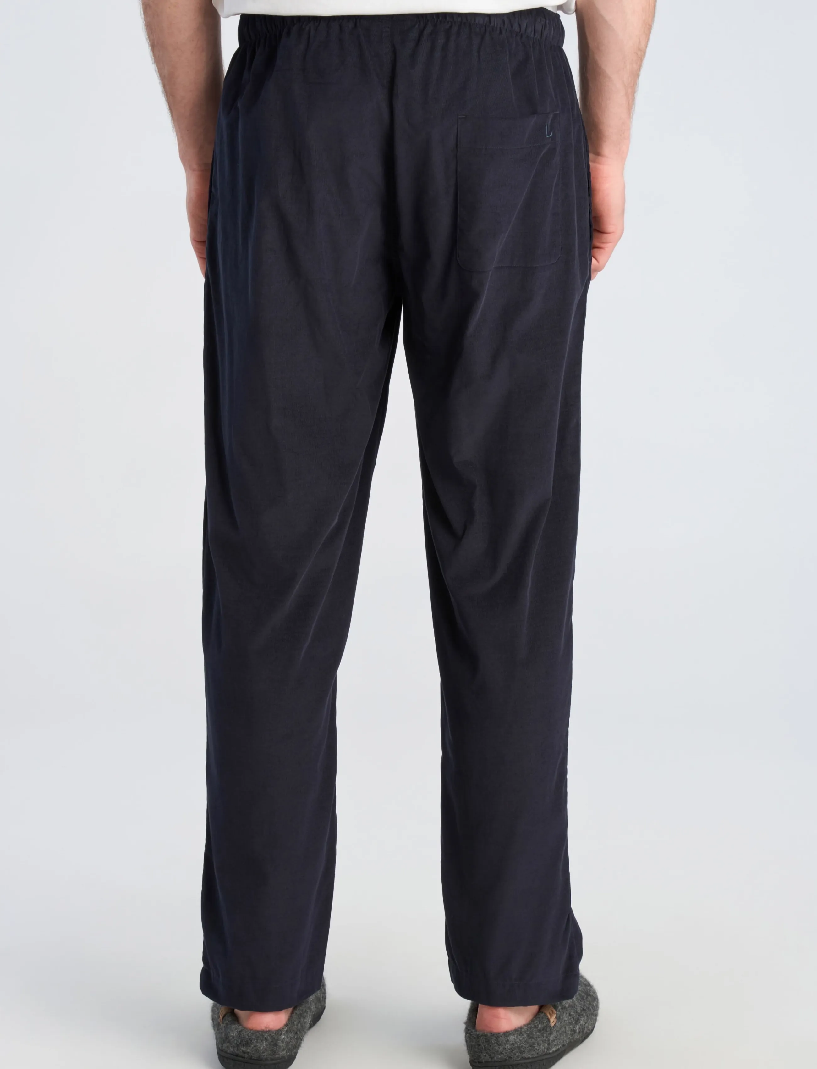 Lindbergh - Fine corduroy pyjama pants - vabaajapüksid - navy - 4