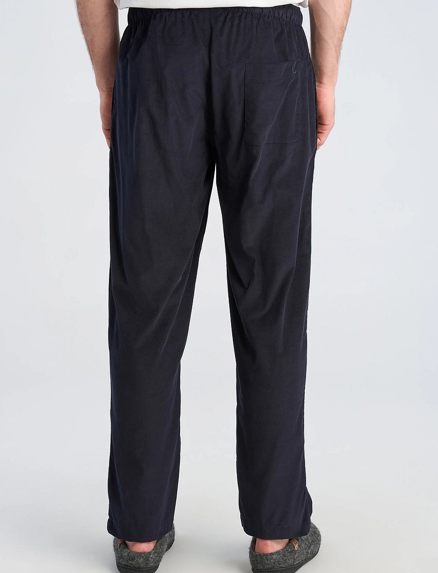 Lindbergh - Fine corduroy pyjama pants - vabaajapüksid - navy - 4