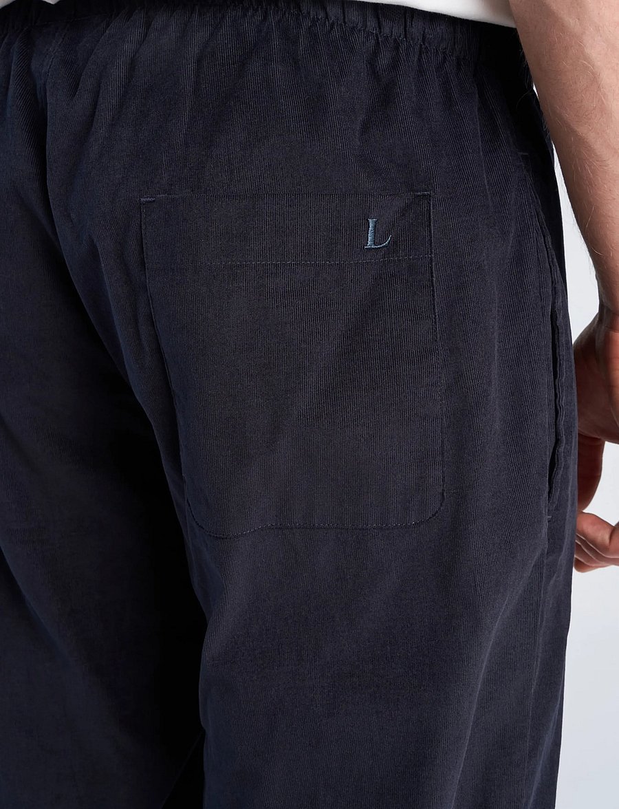 Lindbergh - Fine corduroy pyjama pants - vabaajapüksid - navy - 5