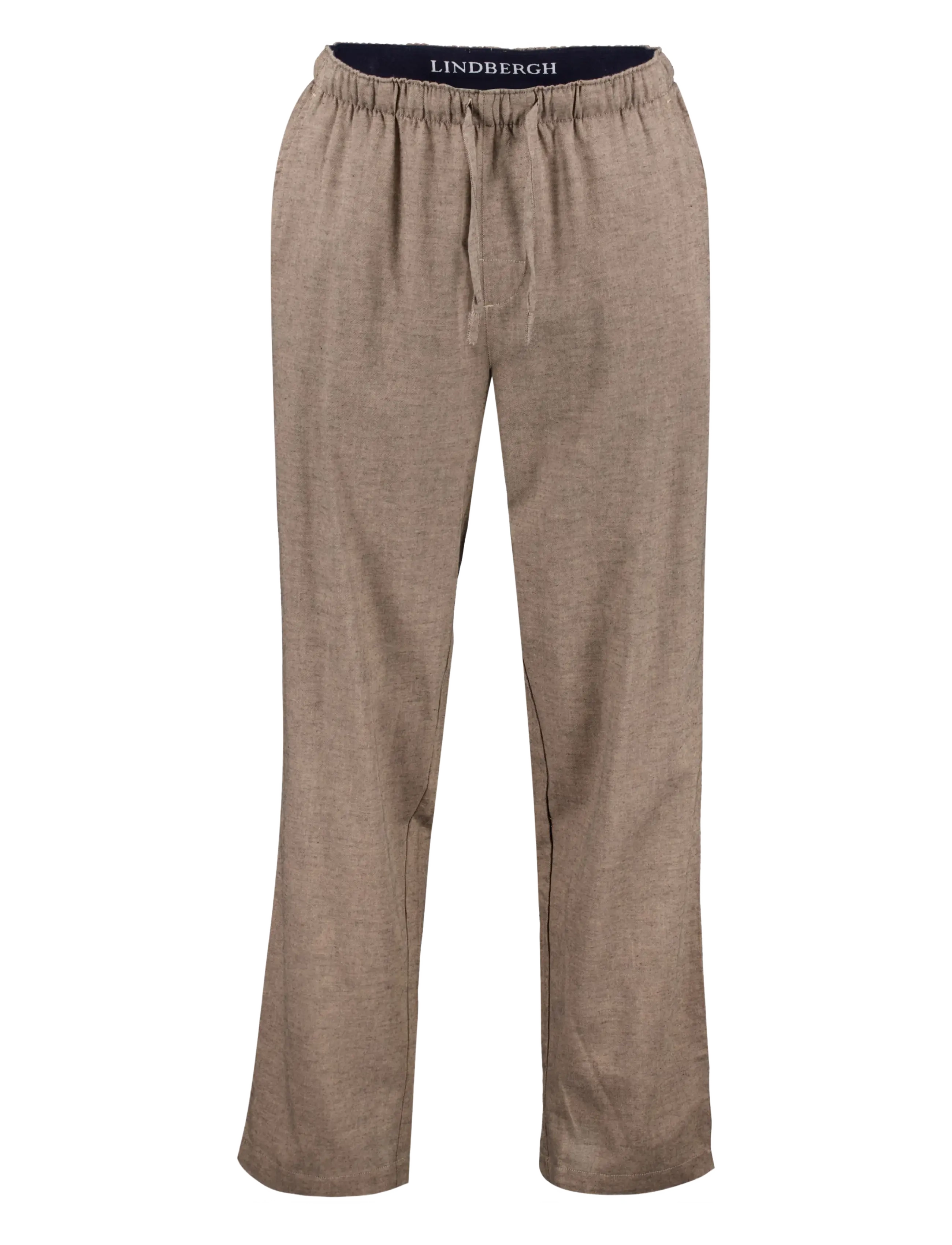 Lindbergh Soft cotton pyjama pants - Lindbergh - MID BROWN MEL / brown