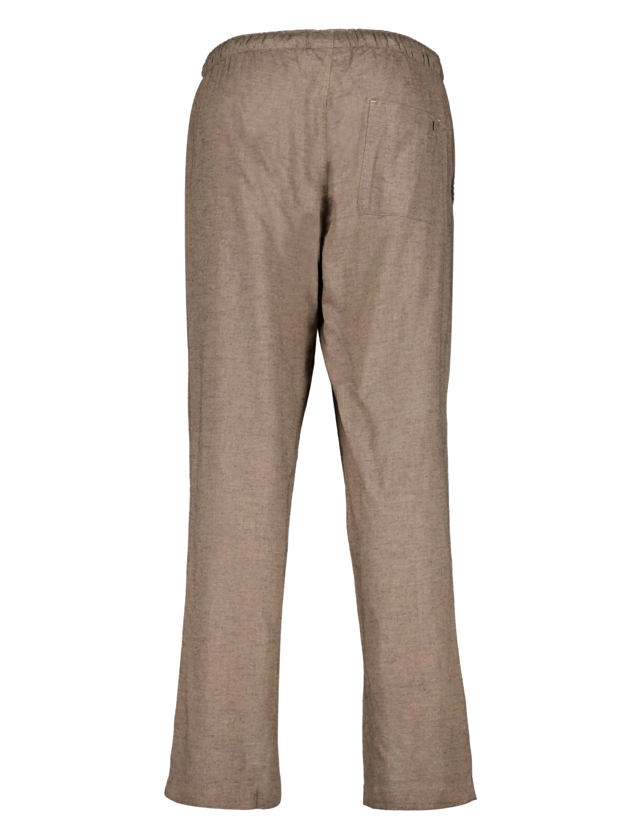 Lindbergh - Soft cotton pyjama pants - kollektsioonid - mid brown mel - 1