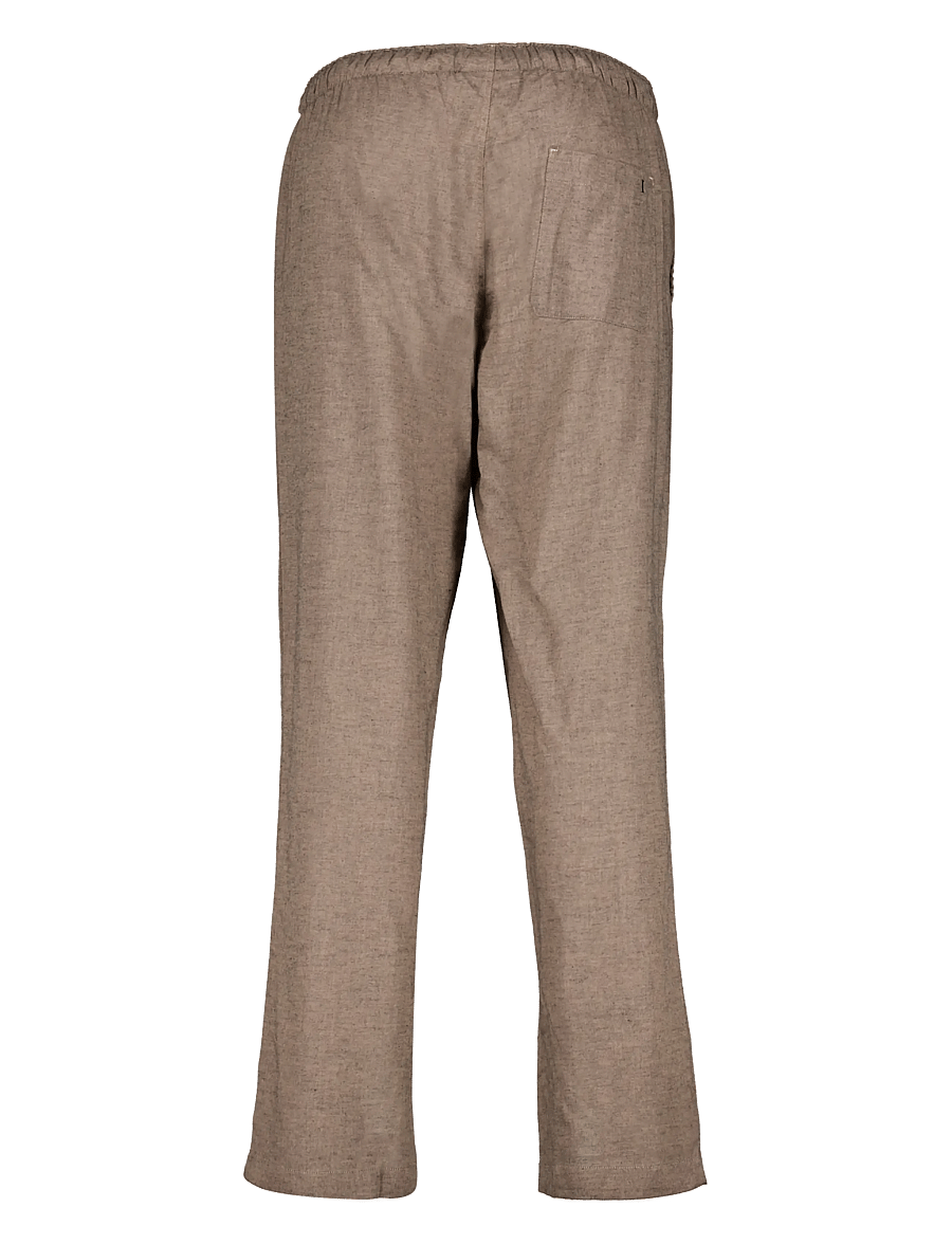 Lindbergh - Soft cotton pyjama pants - kollektsioonid - mid brown mel - 1