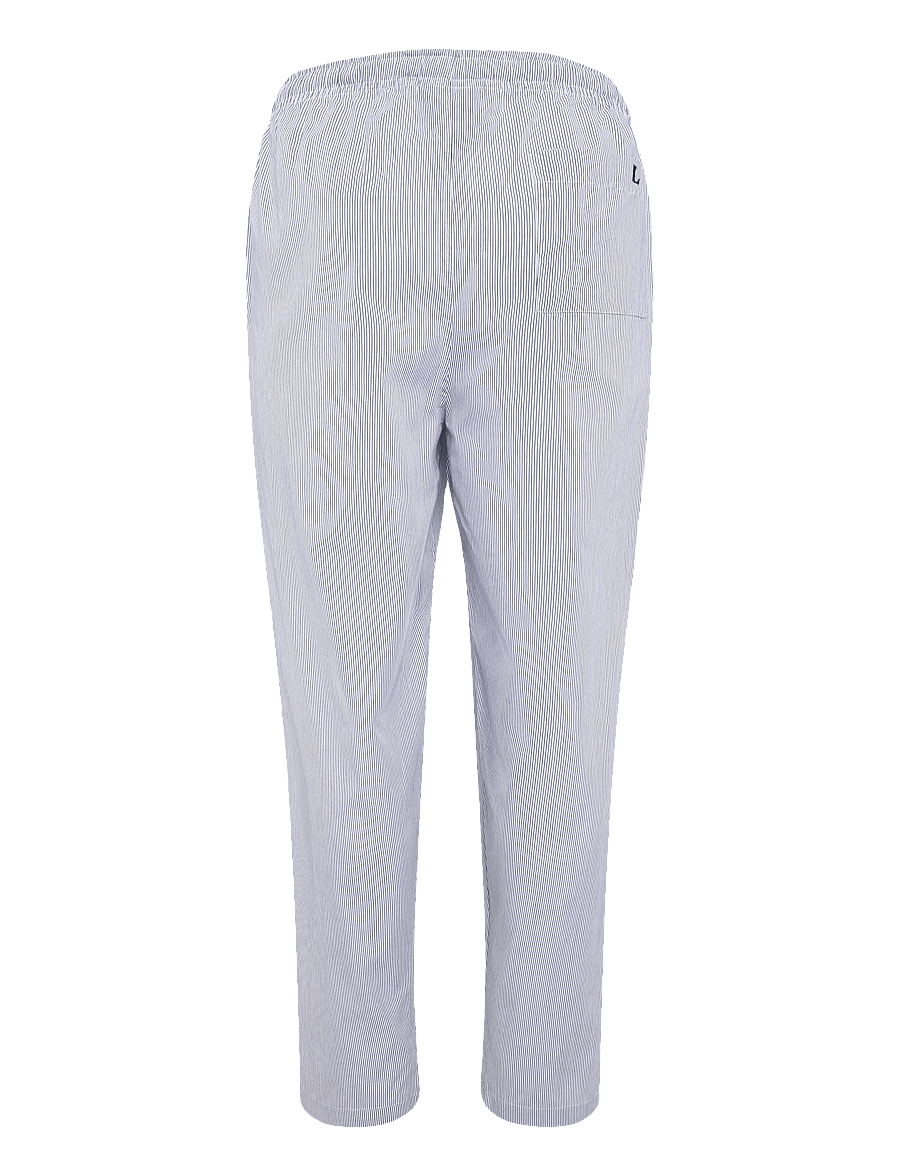 Lindbergh - Striped pyjamas pants - casual bukser - blue - 1