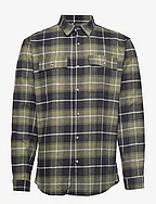 Checked flannel shirt L/S - ARMY