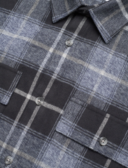 Lindbergh - Checked flannel shirt L/S - geruite overhemden - dark blue - 3
