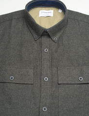 Lindbergh - Brushed twill shirt L/S - basic skjortor - army - 3