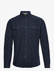 Lindbergh - Brushed twill shirt L/S - basic skjorter - navy - 0