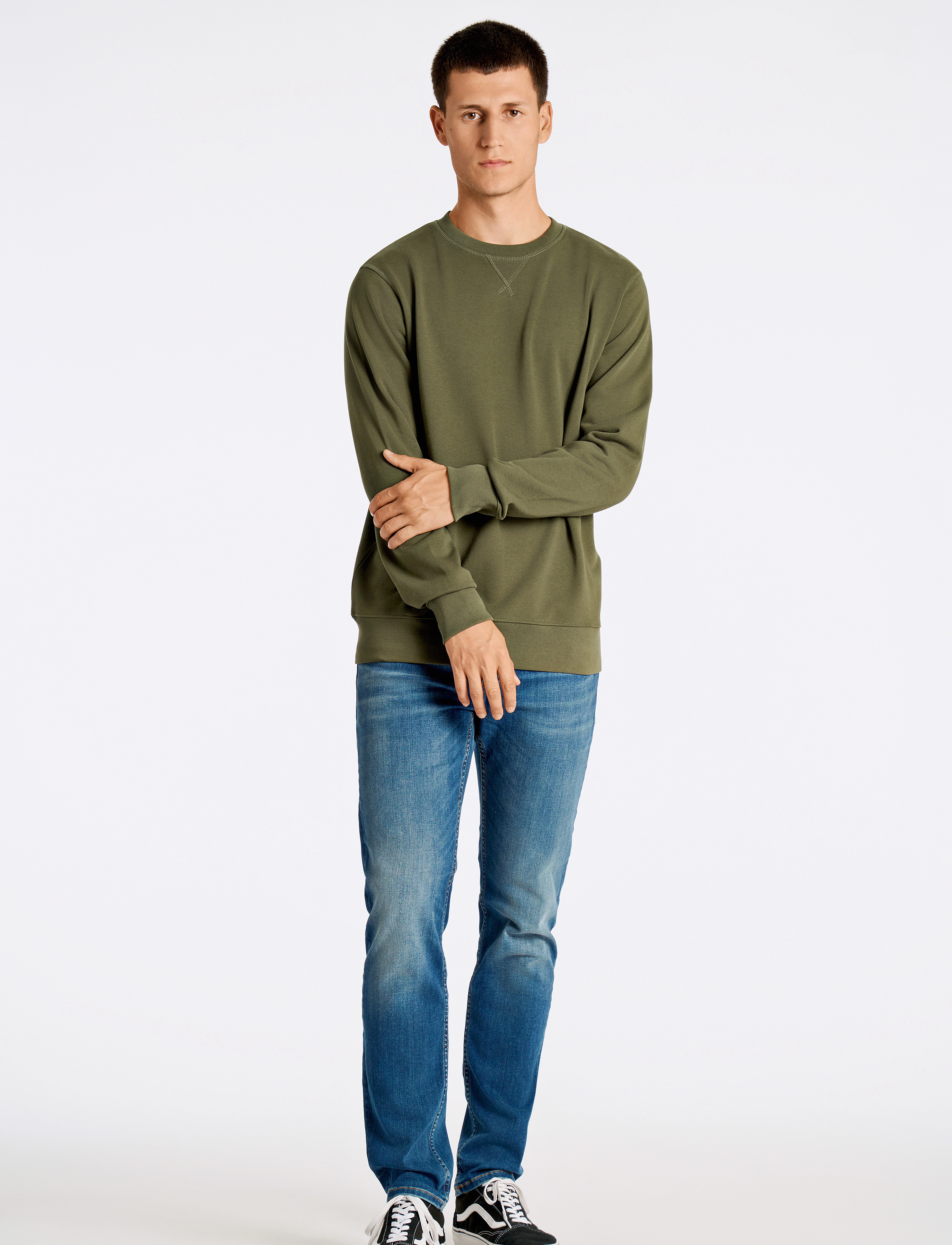 Lindbergh - O-Neck Sweat - sweatshirts - army 424 - 5