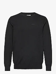 Lindbergh - Knitted O-neck sweater - pyöreäaukkoiset - black - 0