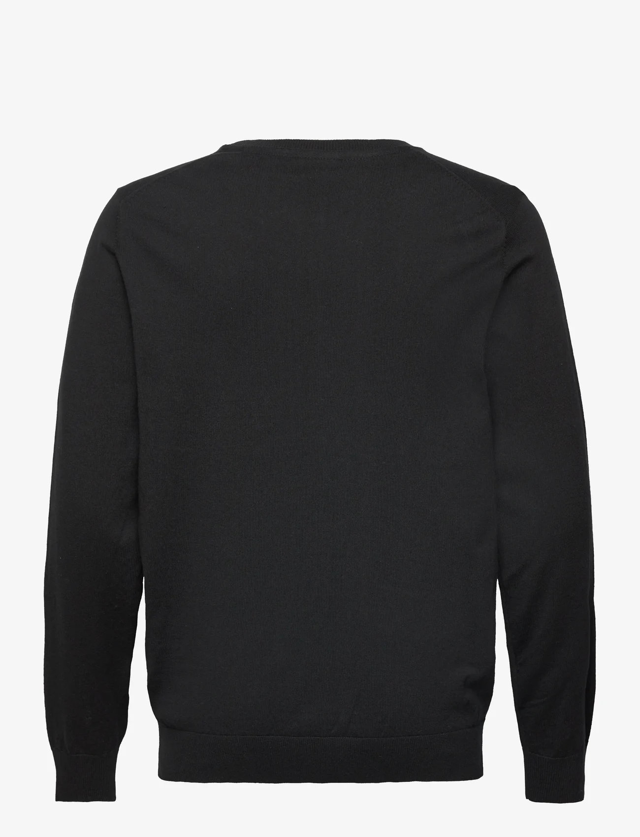 Lindbergh - Knitted O-neck sweater - strik med rund hals - black - 1