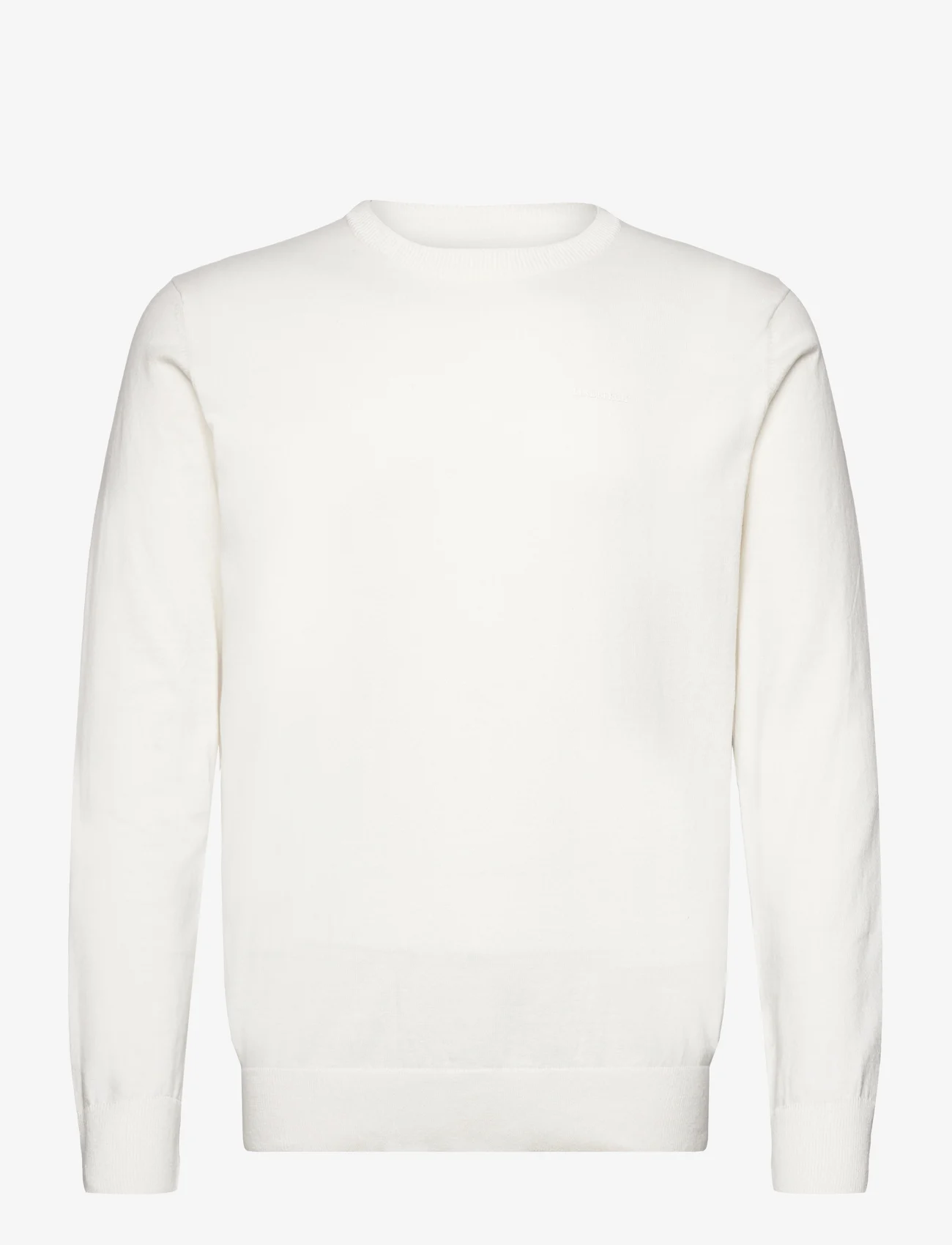 Lindbergh - Knitted O-neck sweater - okrągły dekolt - off white - 0