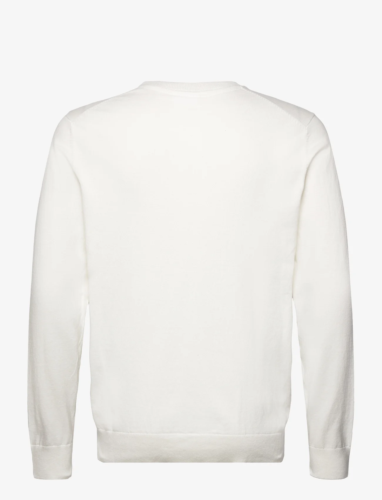 Lindbergh - Knitted O-neck sweater - okrągły dekolt - off white - 1