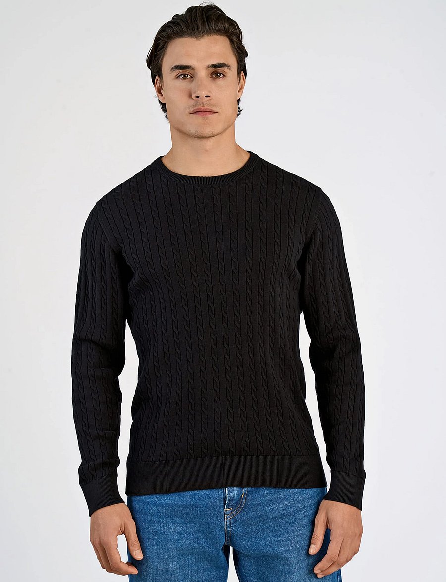 Lindbergh - Knit - rundhalsad - black - 3