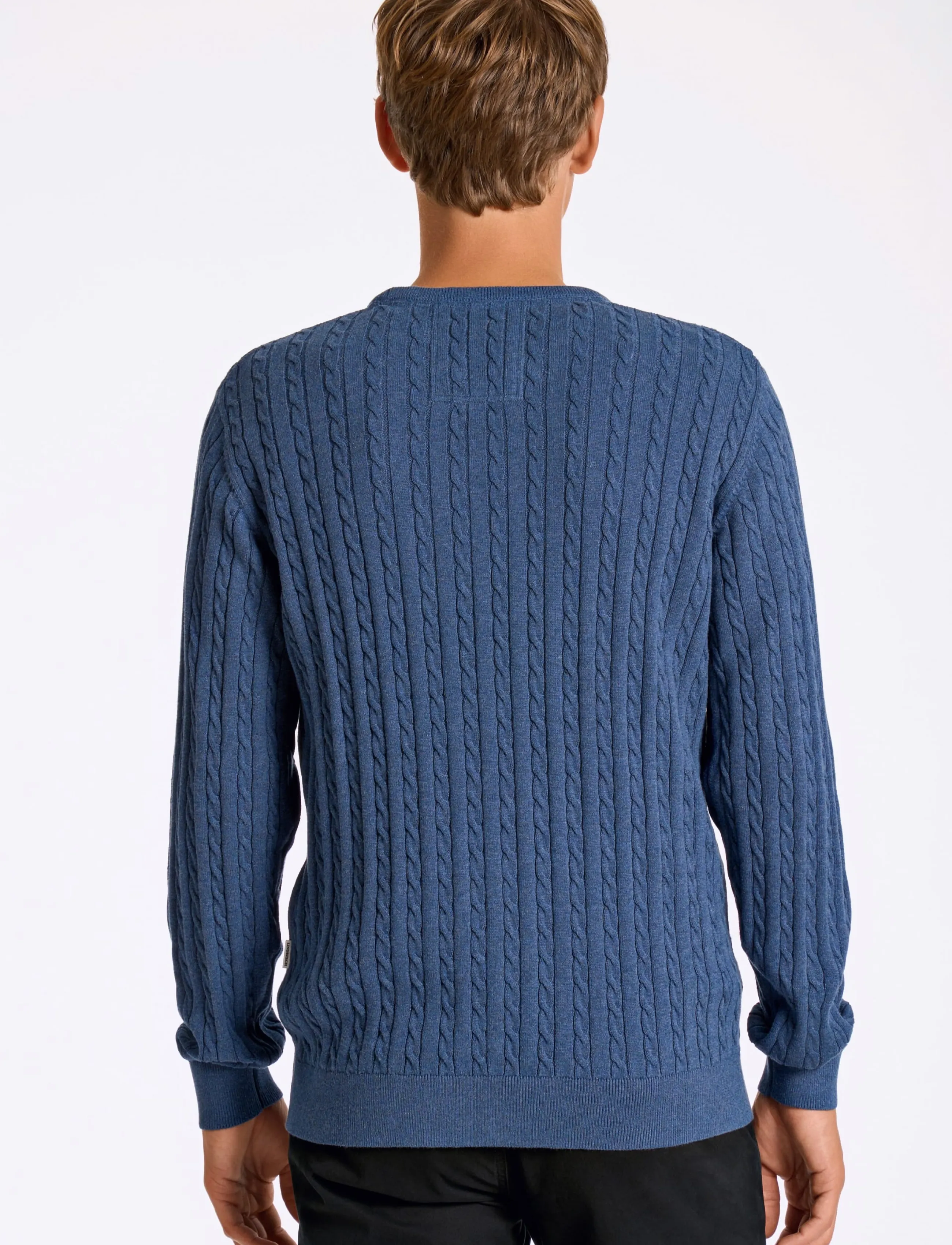 Lindbergh - Knit - rundhals - blue mel - 4