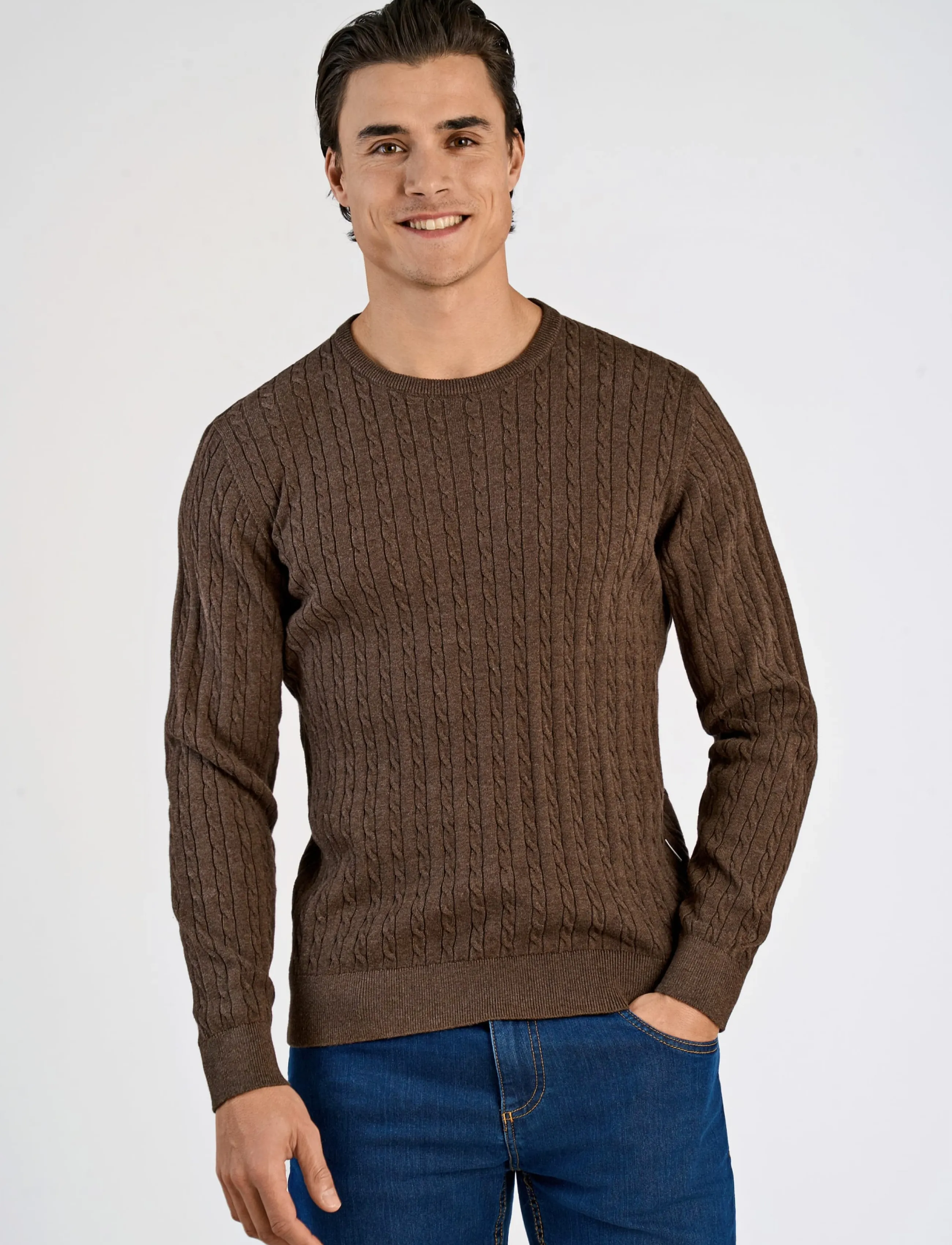 Lindbergh - Knit - mid brown mel - 3