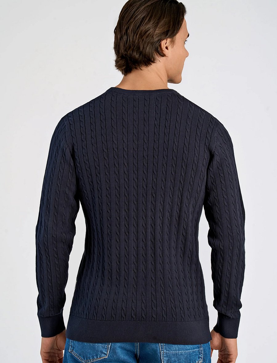 Lindbergh - Knit - rundhalsad - navy - 4