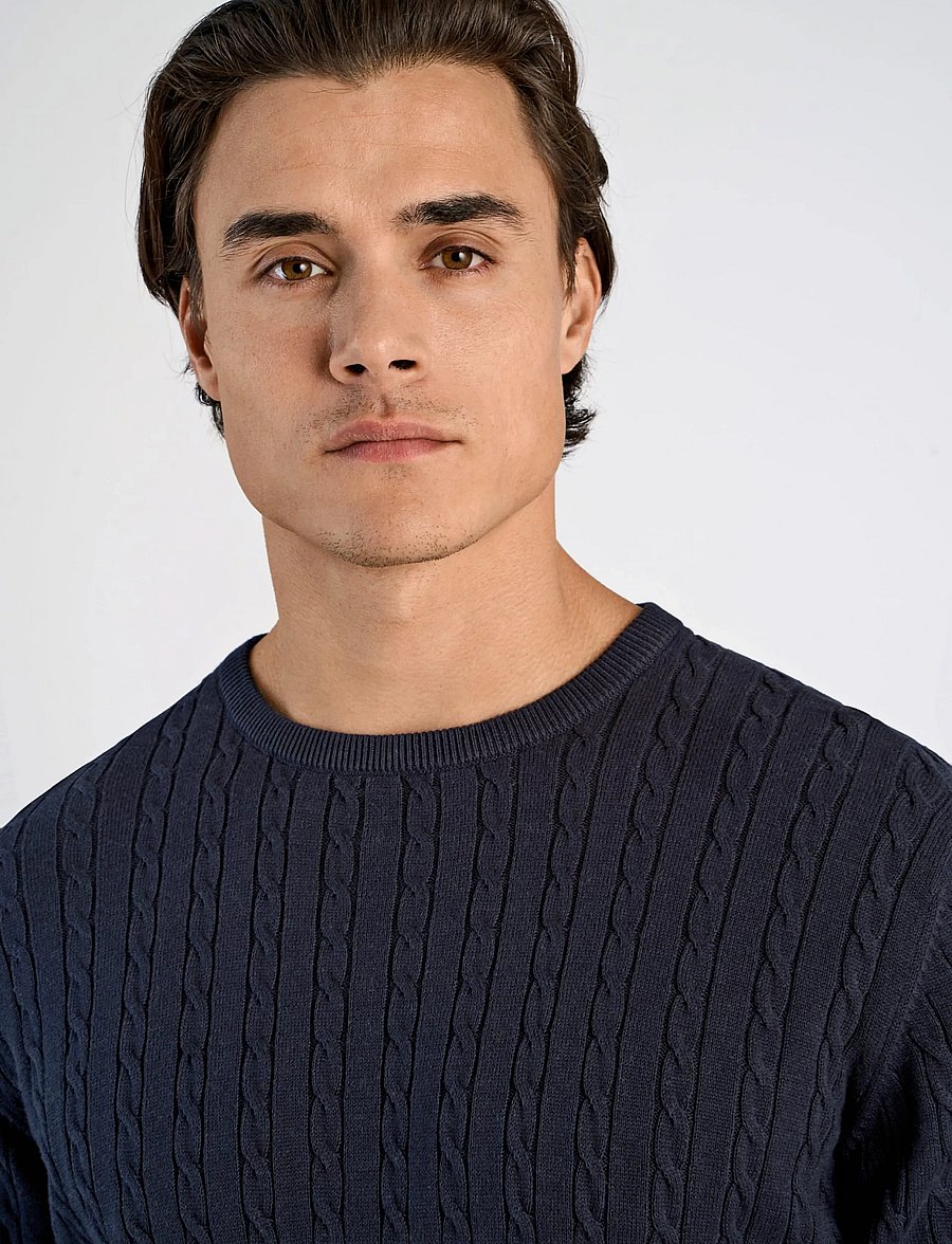 Lindbergh - Knit - rundhalsad - navy - 5