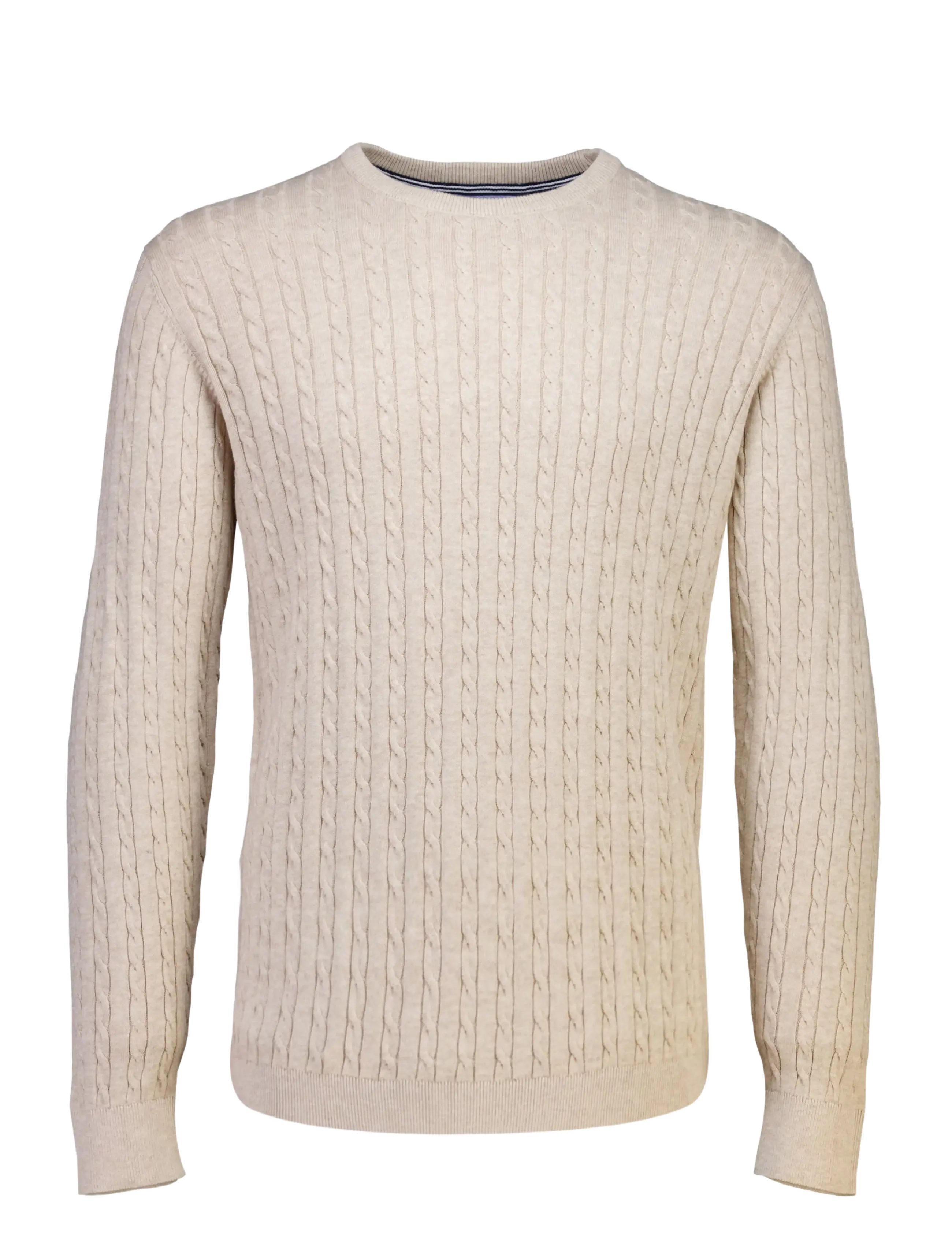 Lindbergh Knit - Rundhals - OFF WHITE MEL / cream
