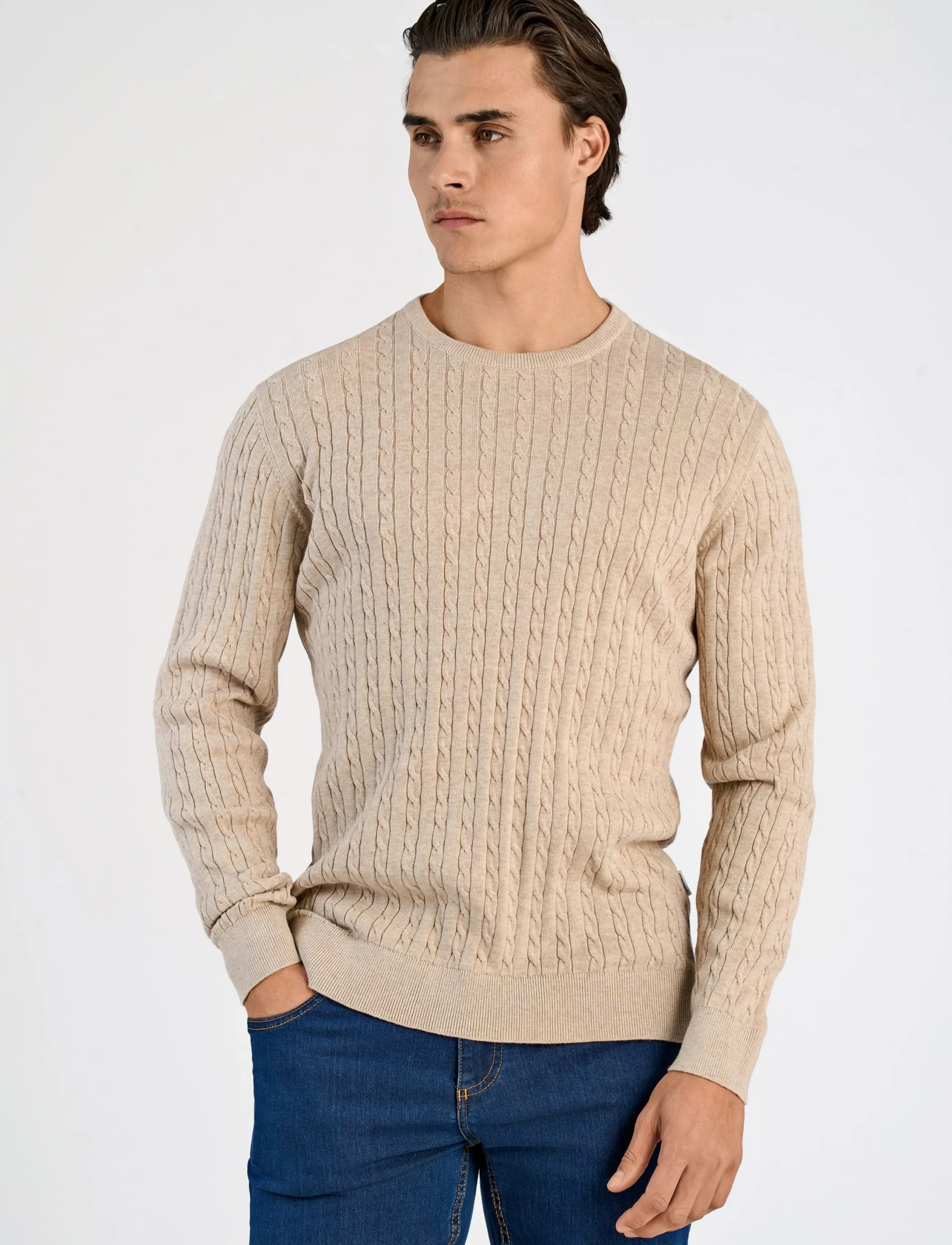 Lindbergh - Knit - rundhals - off white mel - 3