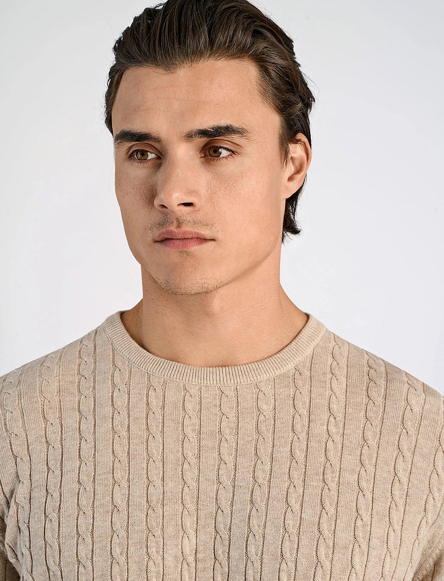 Lindbergh - Knit - rundhalsad - off white mel - 5