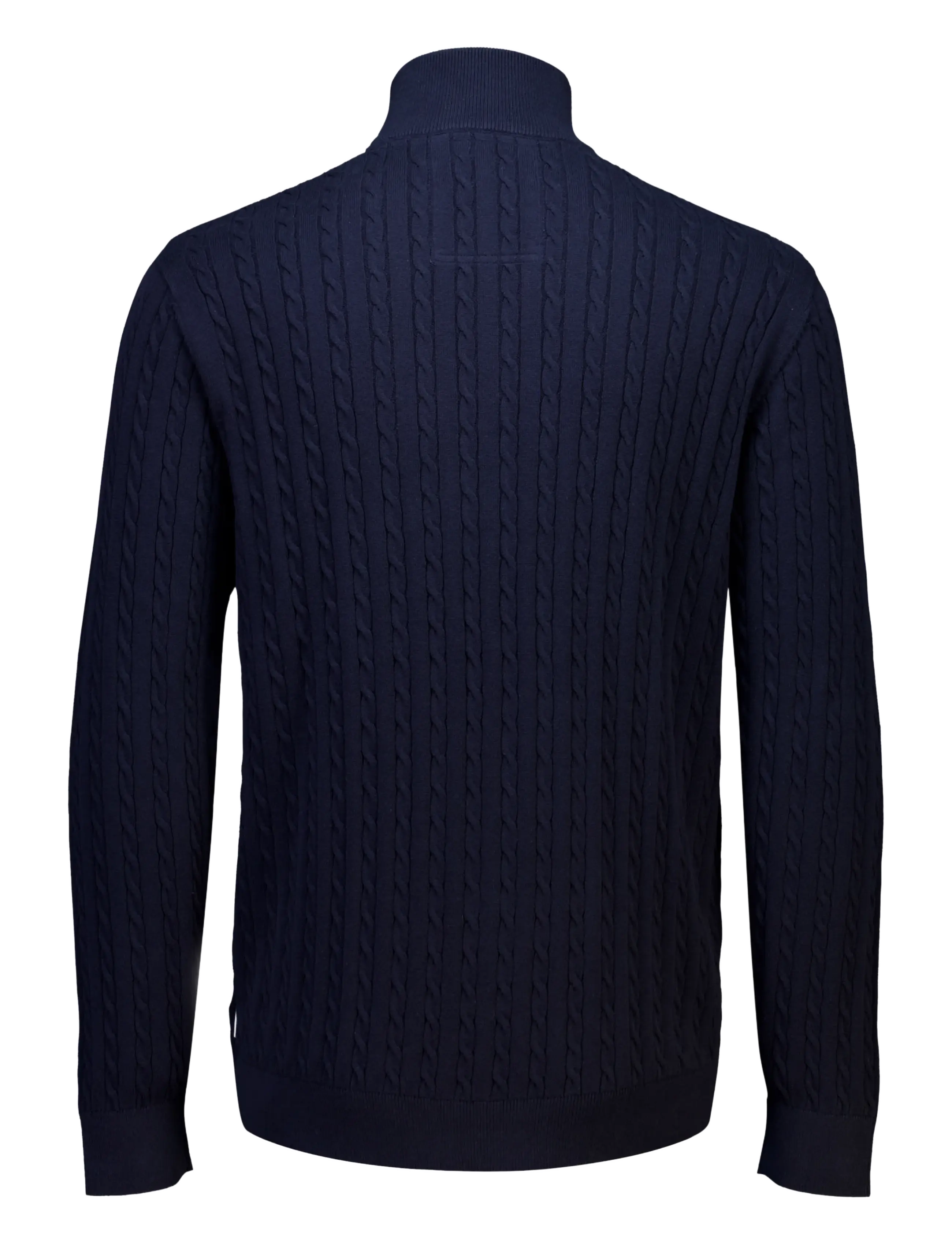 Lindbergh - 1/2 zip cable knit - pullover mit halbem reißverschluss - navy - 2