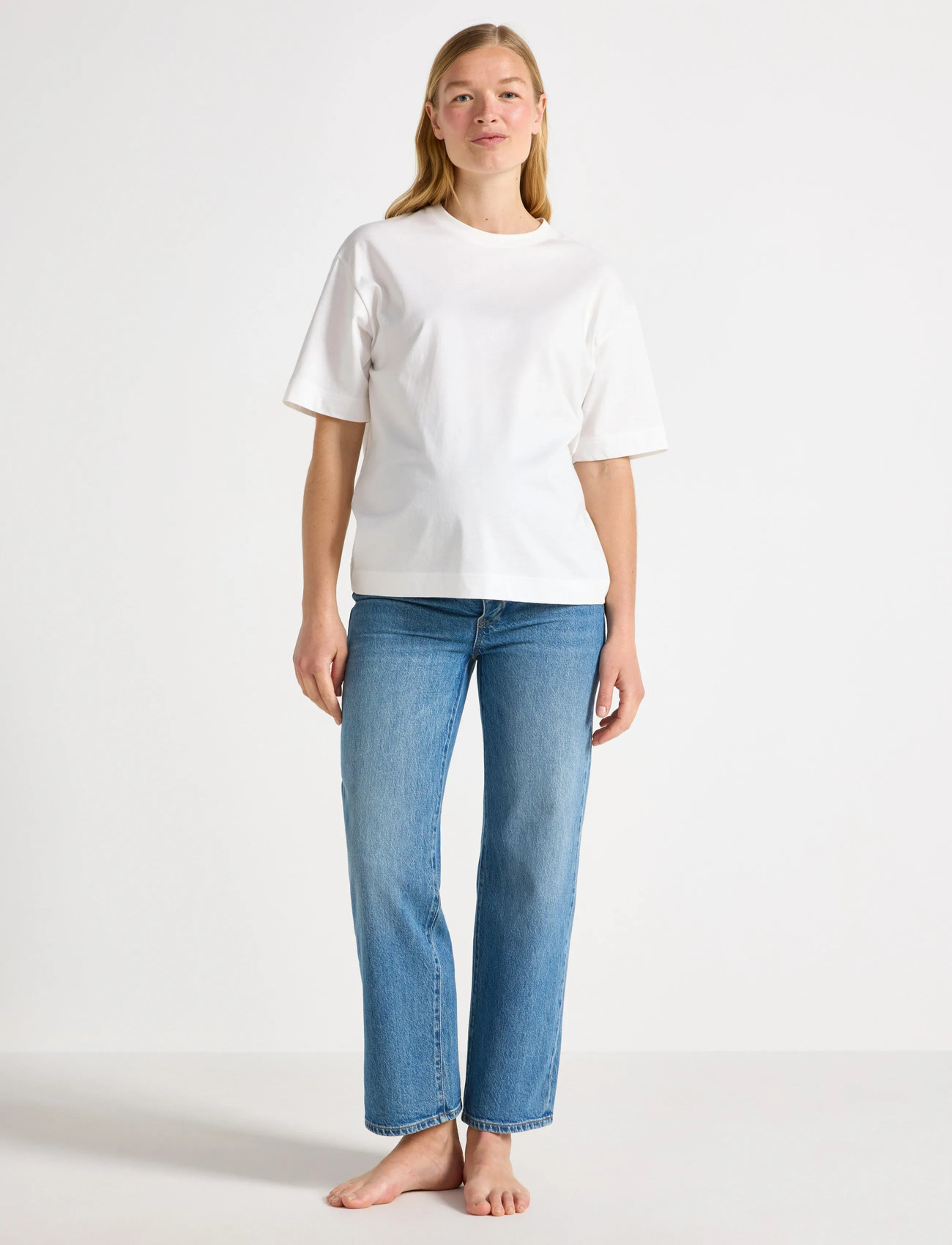 Lindex Mom Wide Hanna Cropped Maternity Jeans - - 38 1