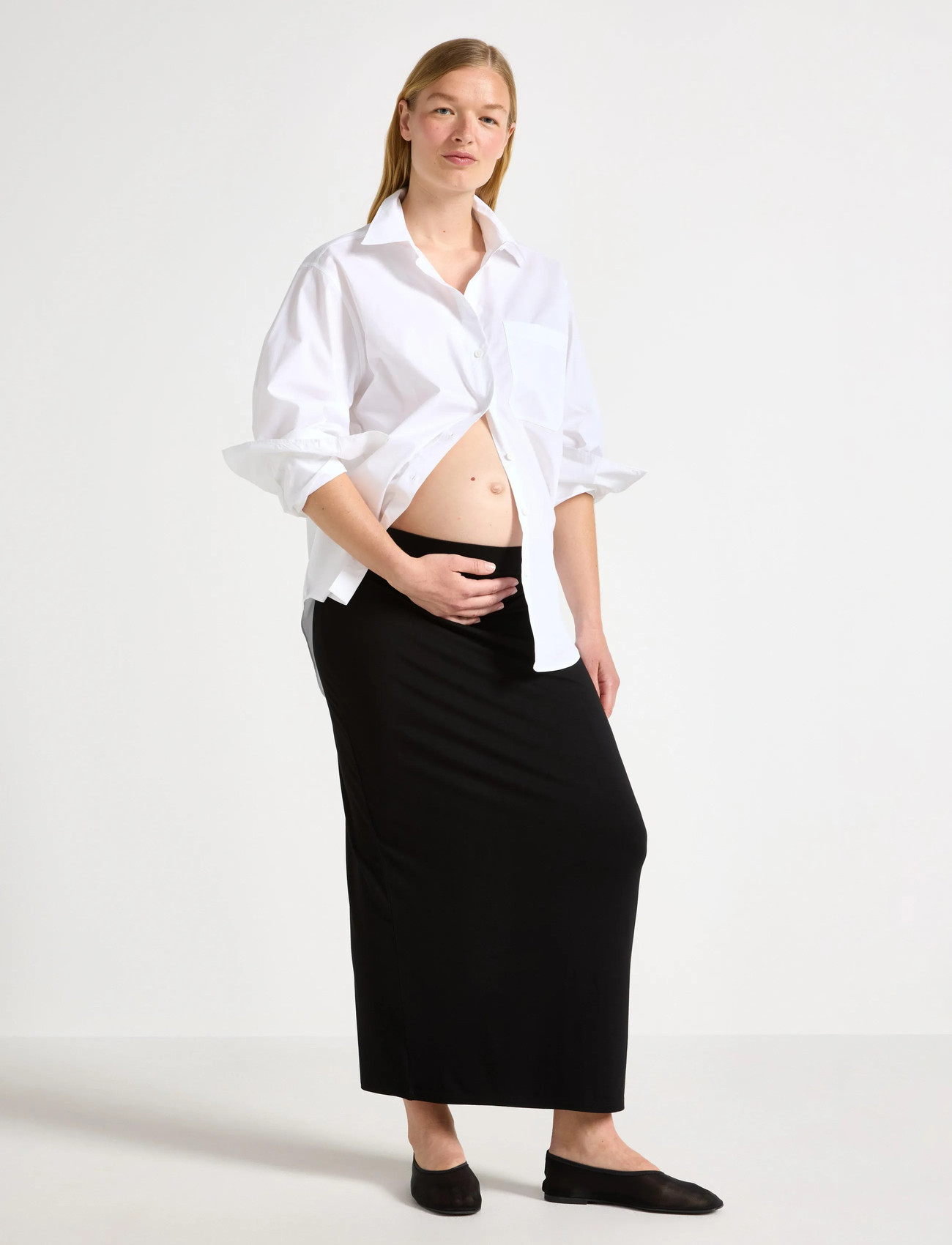 Lindex Skirt Tove Mom Basic - Black - S