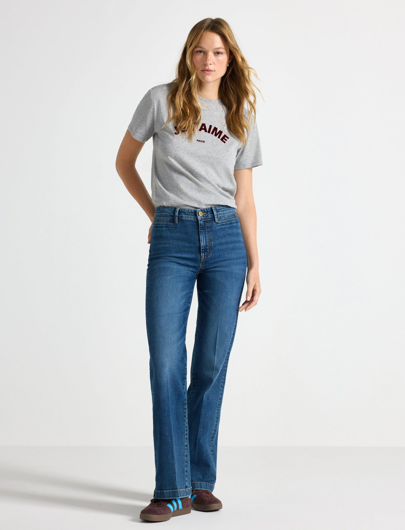 Lindex Trousers Colette Denim - - 38 1