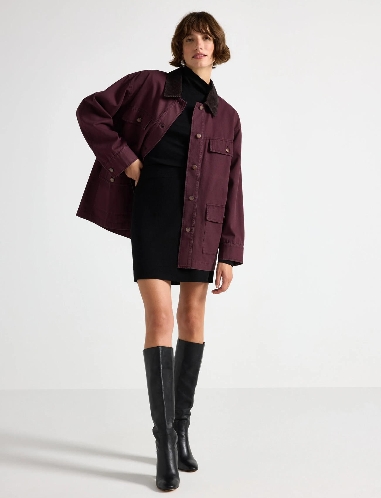 Lindex Skirt Celia Merino Wool - Black - XS