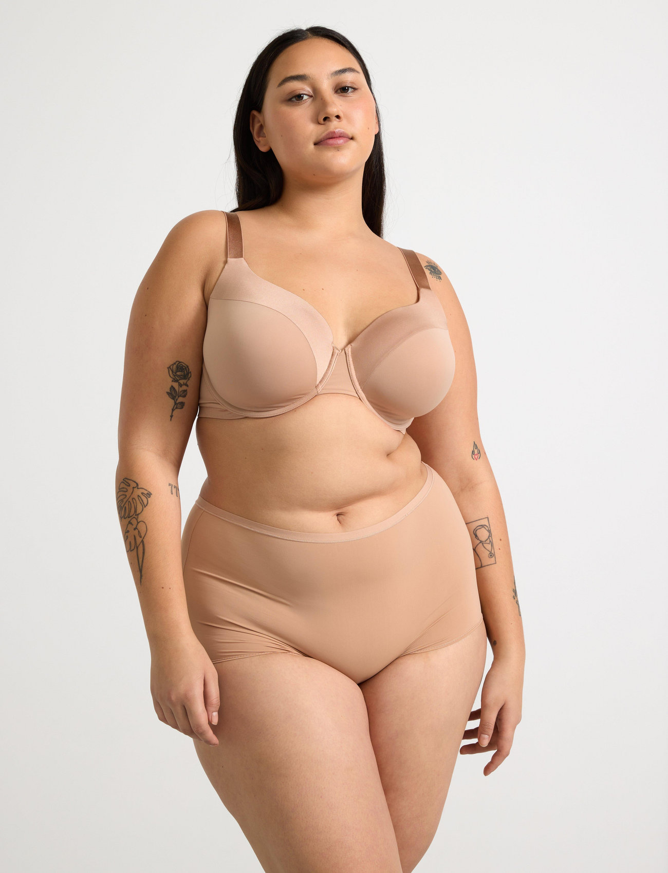 Lindex Bra Dahlia Matt Shiny Plus - - 95 E 1