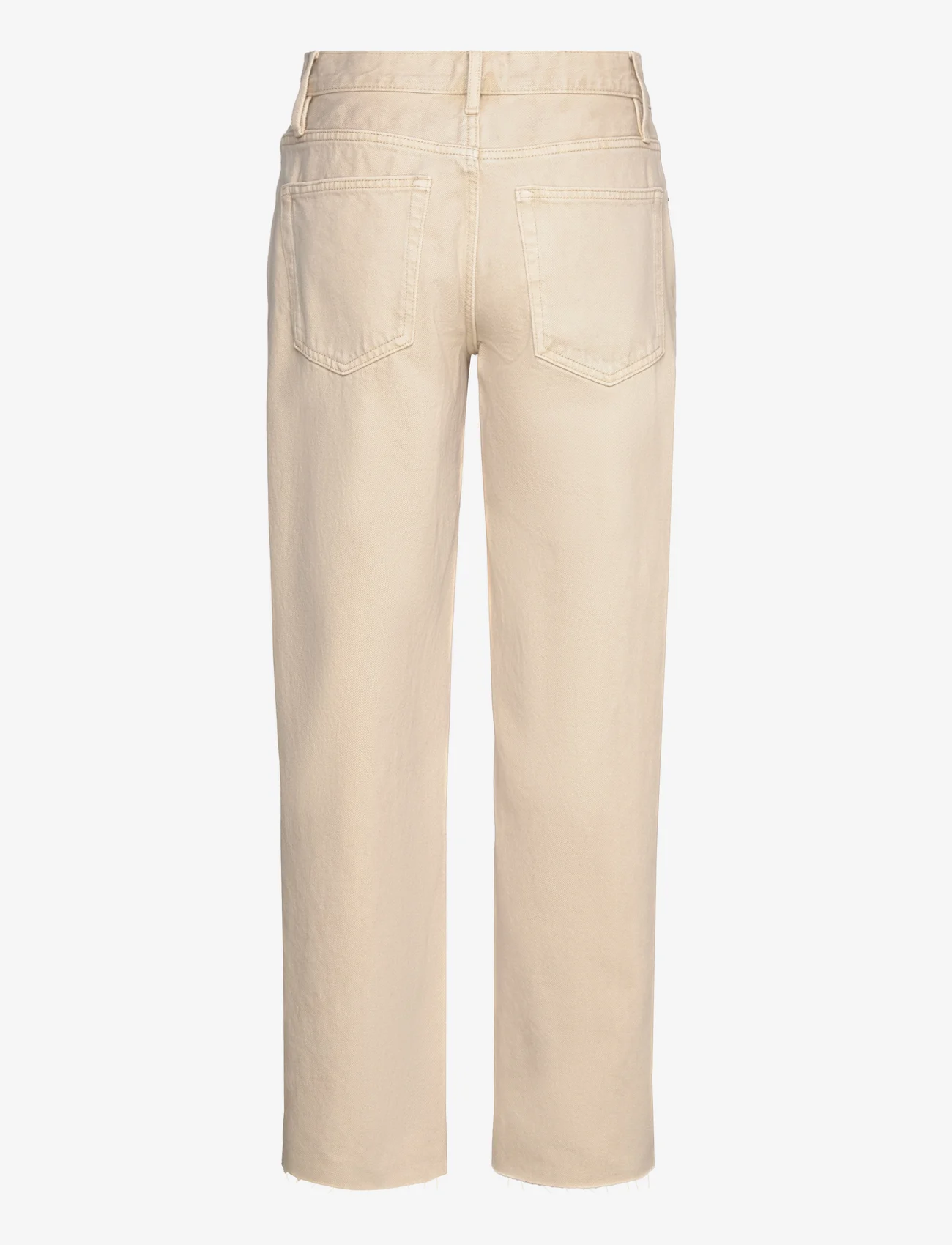 Lindex - Trouser Sia twill cropped - straight jeans - beige - 1