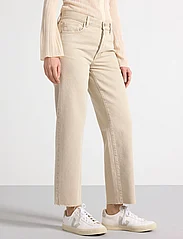 Lindex - Trouser Sia twill cropped - raka jeans - beige - 2